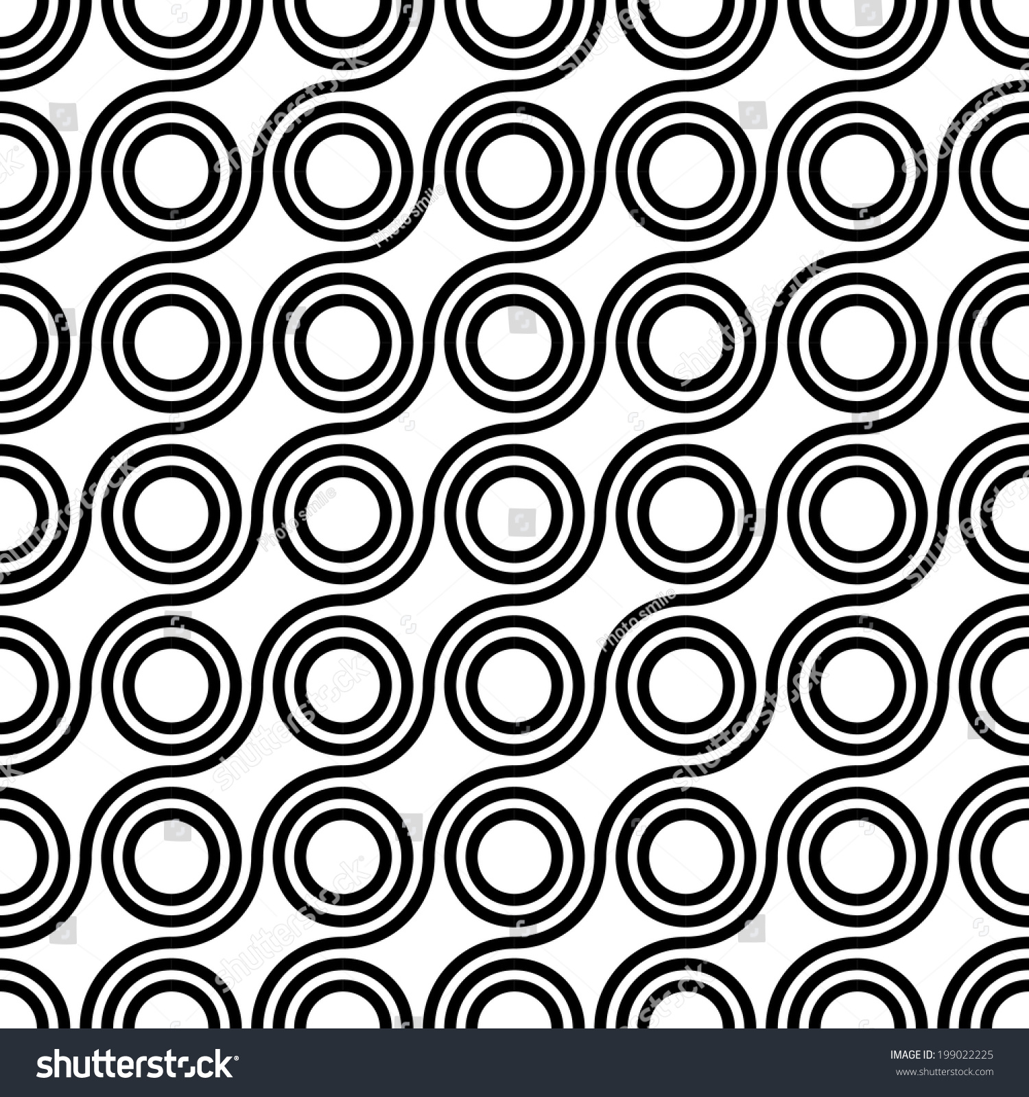 Seamless vector geometric  Circle pattern background 