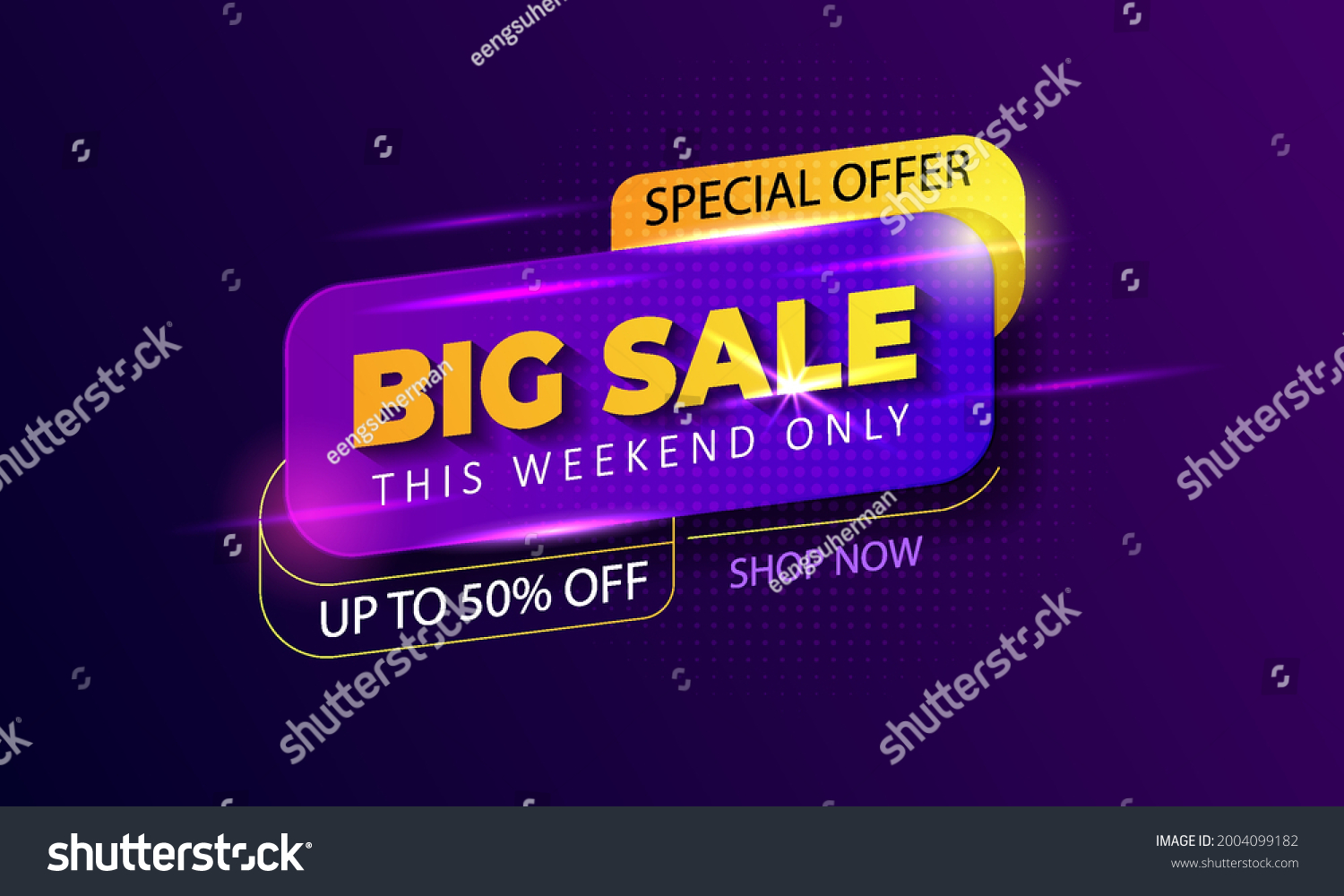 Big sale with abstract gradient background  up to 50% off. Discount promotion layout banner template design. Vector illustration