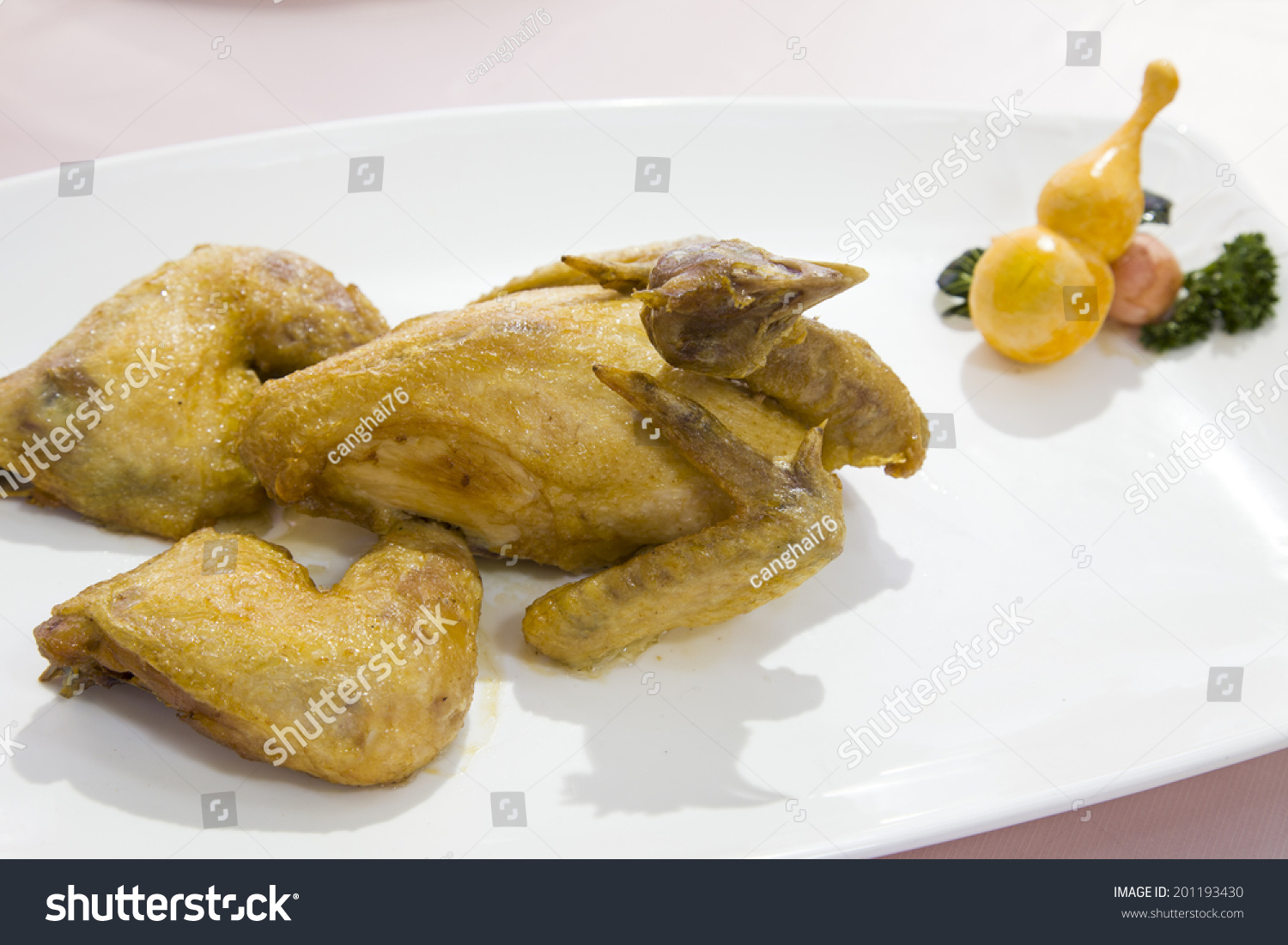 Chinese food  gourd chicken