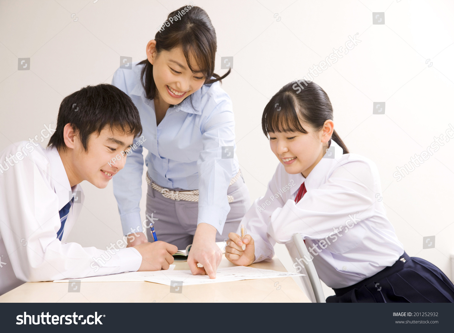 An institute teacher and a school boy