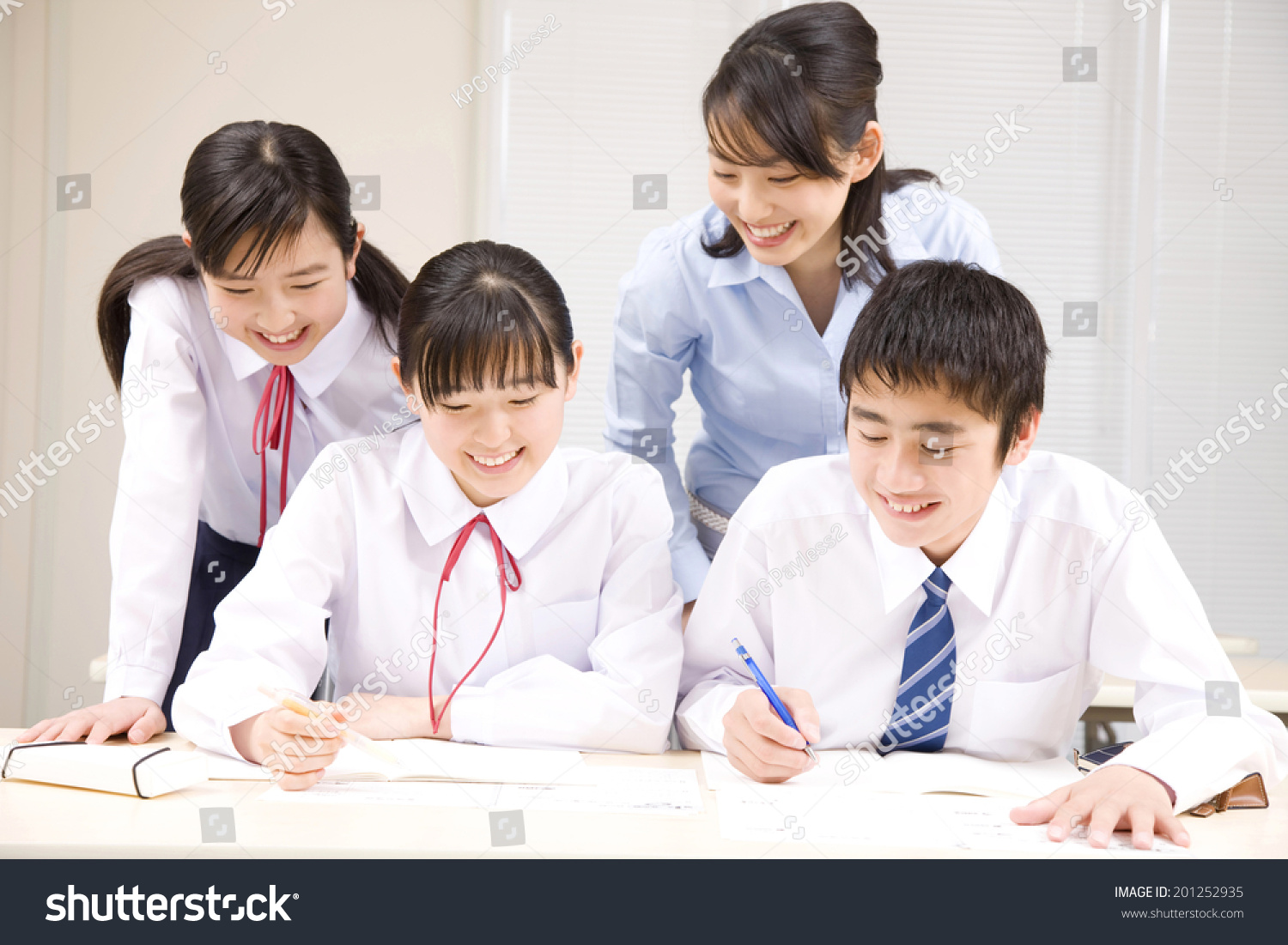 An institute teacher and a school boy