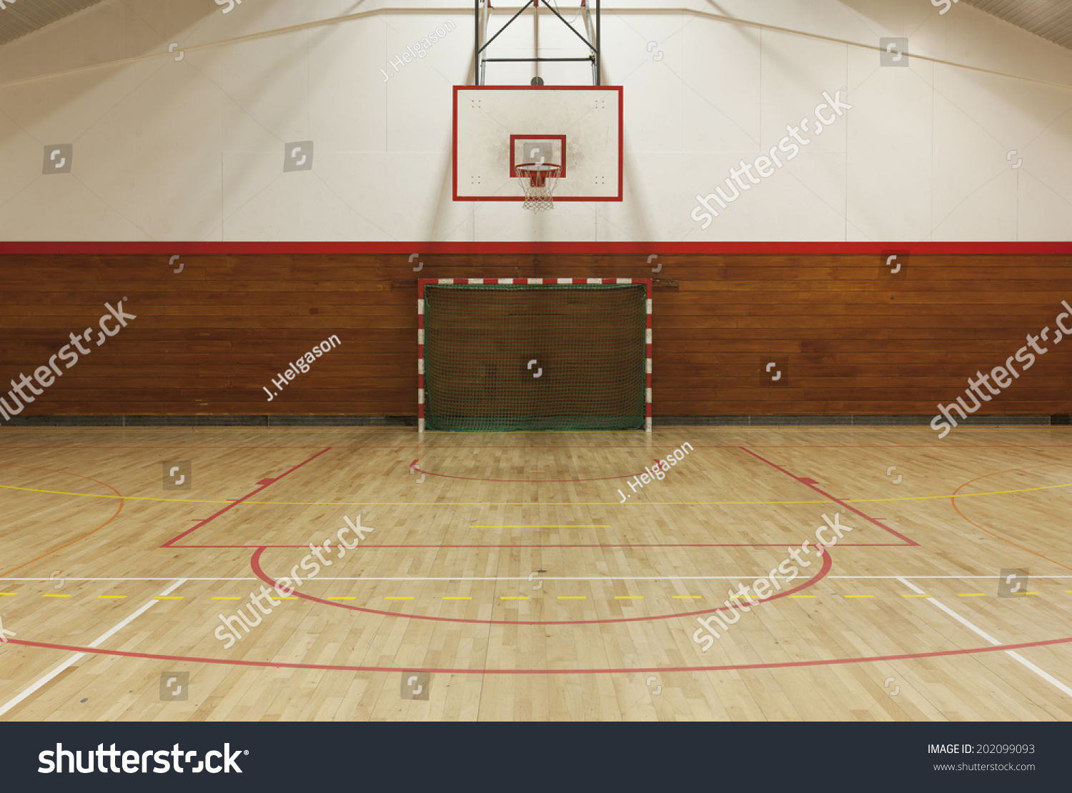 View from center court in old gymhall