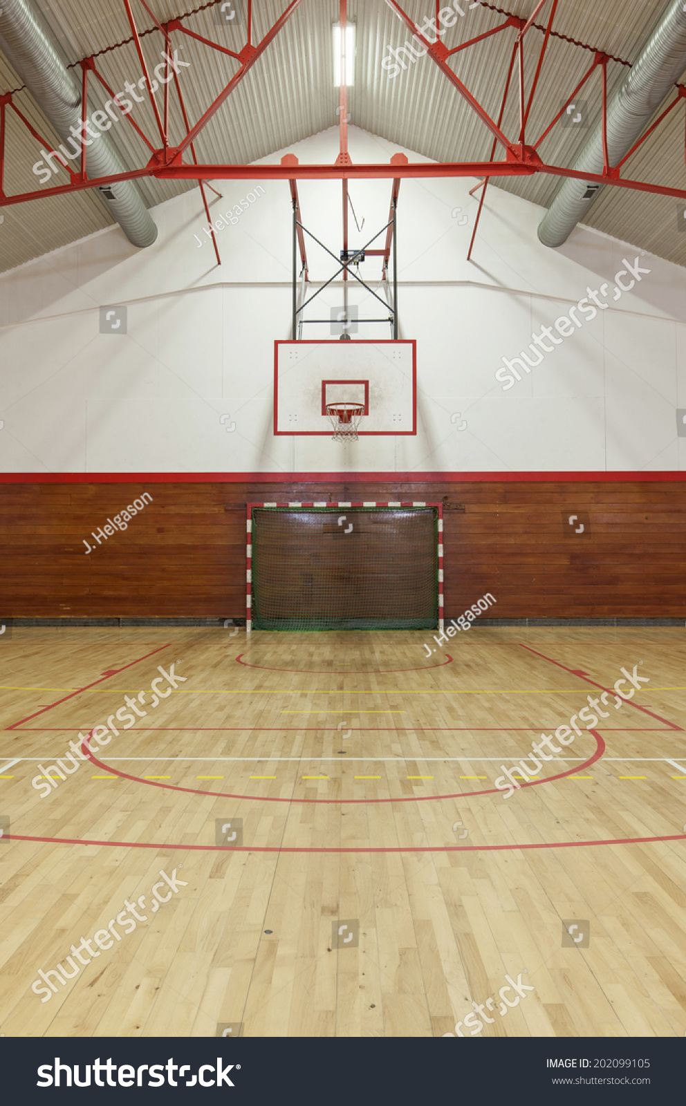 View from center court in old gym