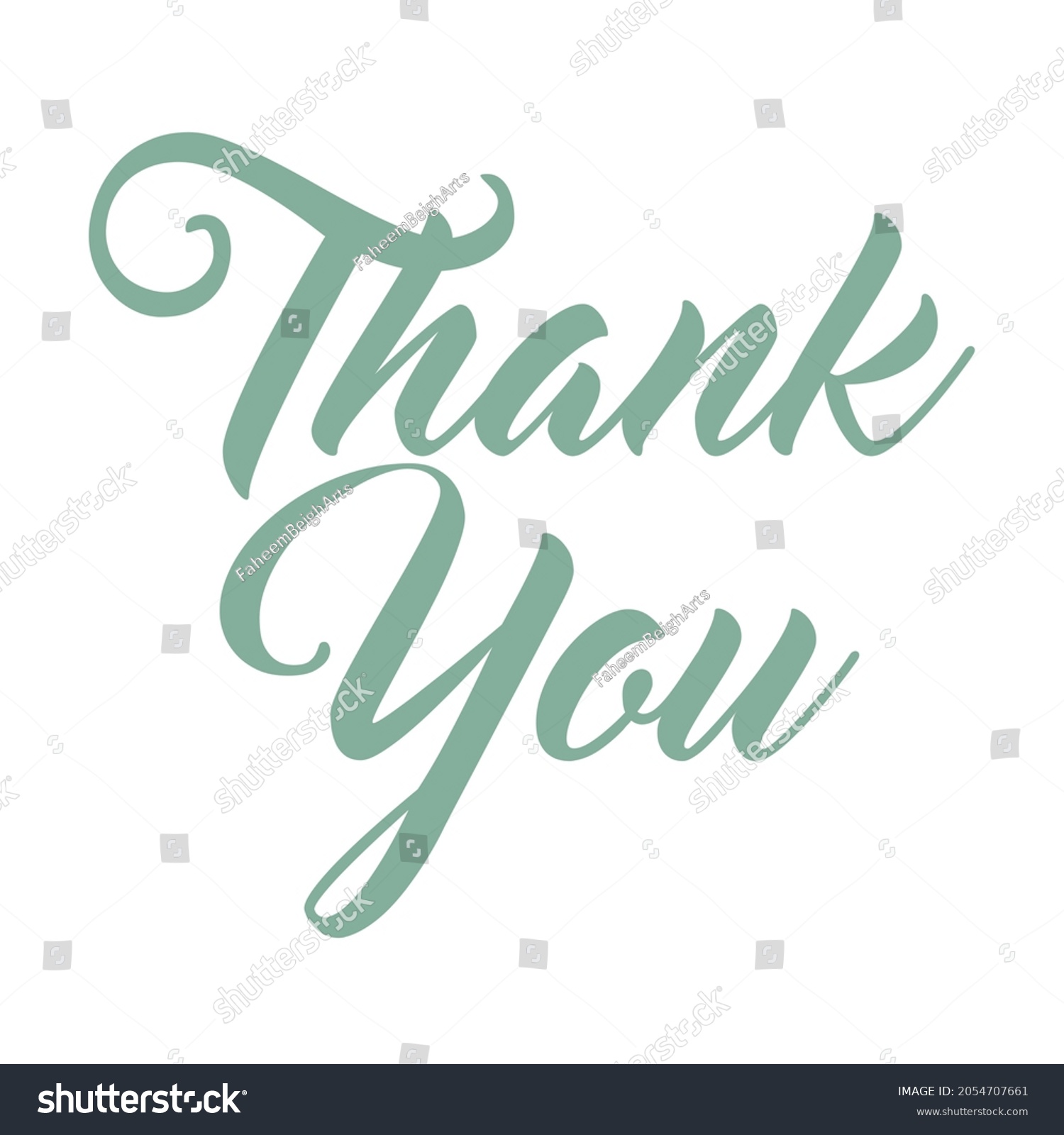 Green Cursive Typography Thank You design for being thankful or grateful to someone who did something good to you. You can say thank you by giving it as a gift for your best friend relative etc