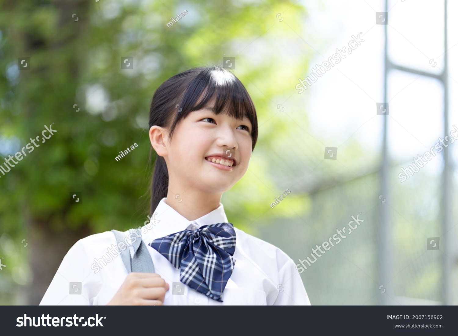 Portrait of junior high school student