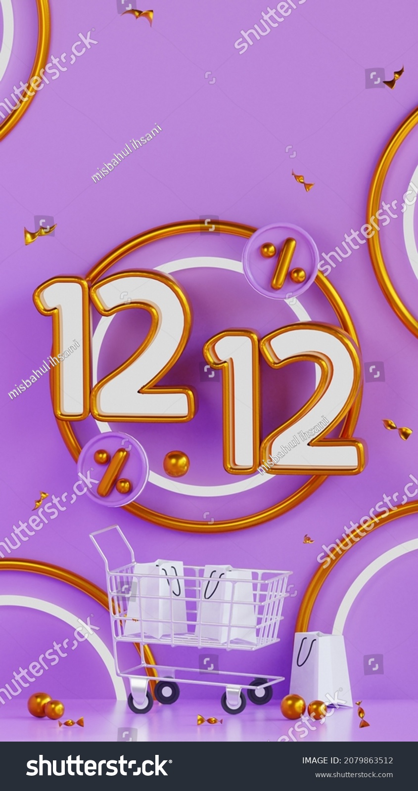 3d render 12 12 sale podium background