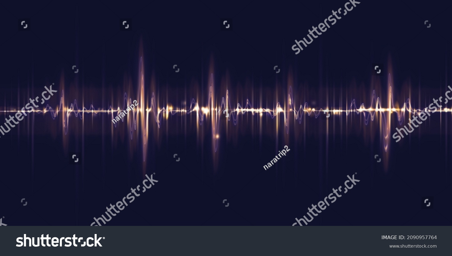 heart wave line equalizer pulse abstract background 3d illustration_站酷海 ...