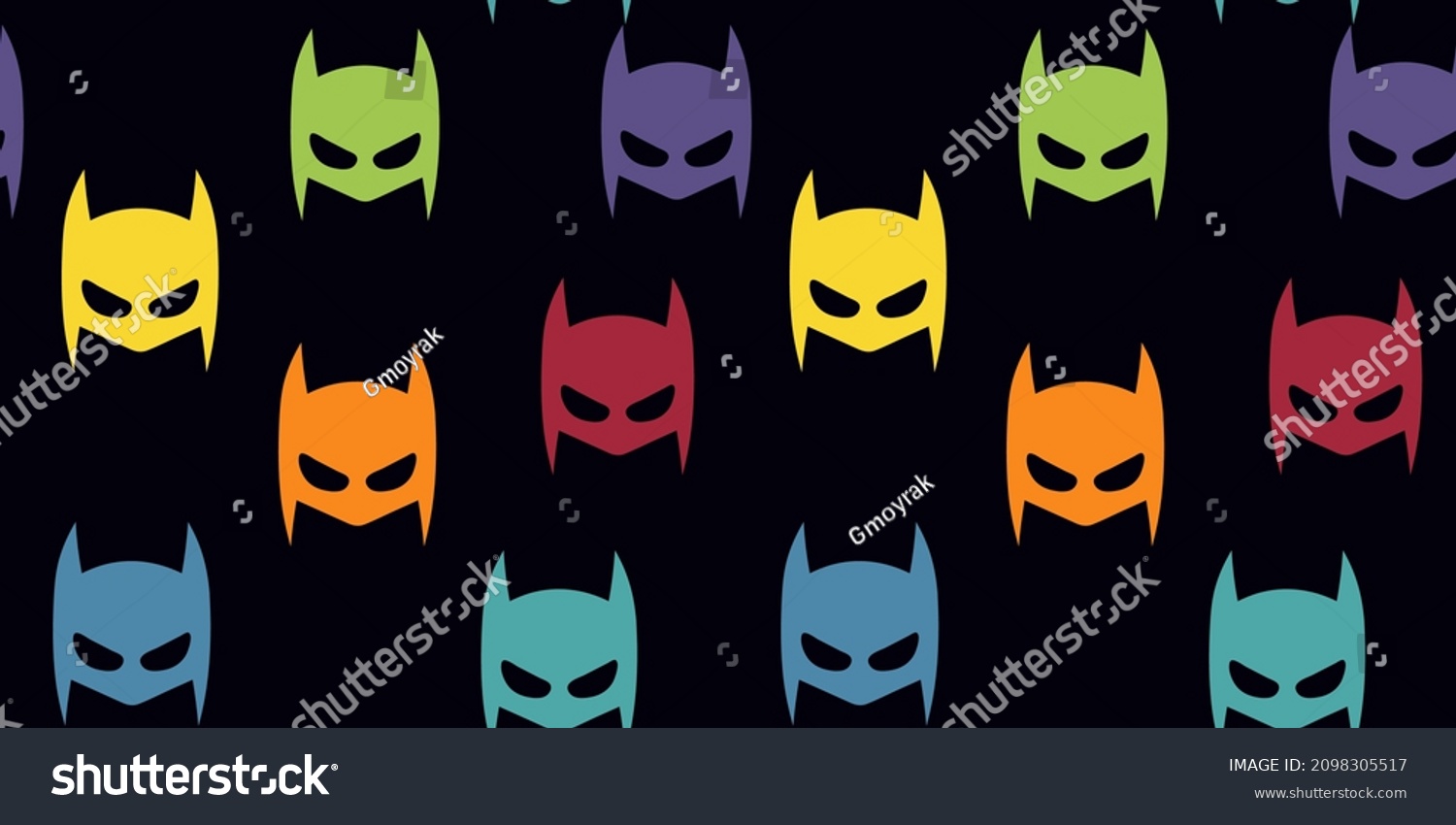 Seamless pattern multicolored masks Ideal for baby fabrics wrapping ...