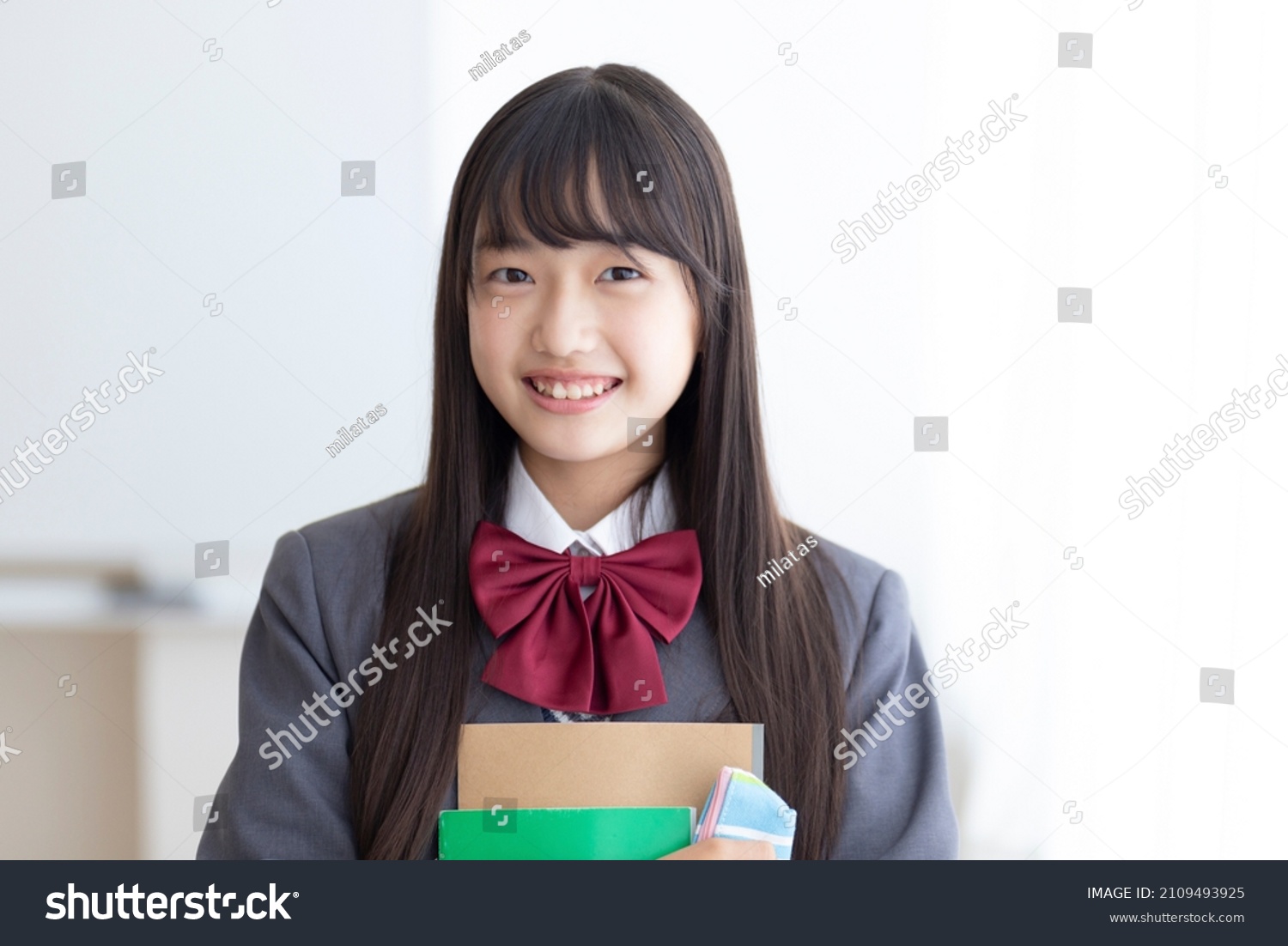 Portrait of junior high school student