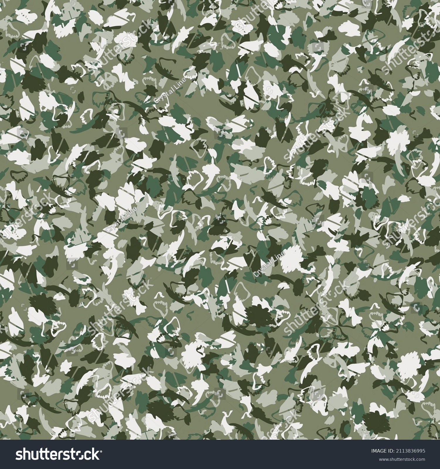 Seamless fractal pattern in vector format for printed fabrics or any ...