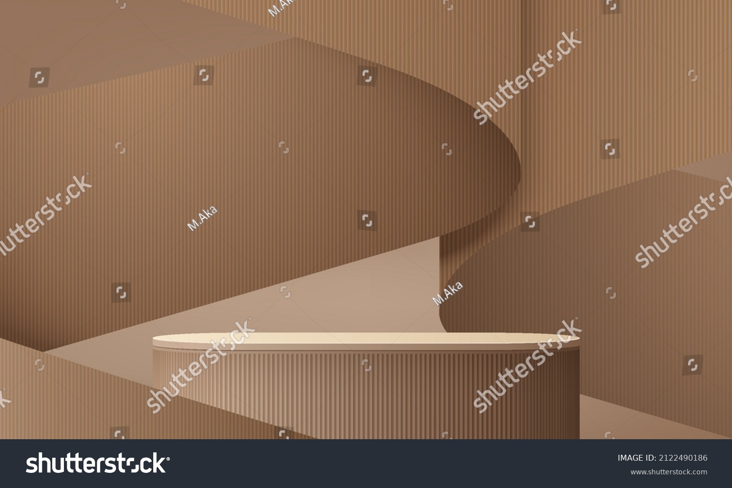Cylinder abstract minimal scene with geometric platform. Summer background vector 3d rendering with podium. stand to show cosmetic products. Stage showcase on pedestal modern 3d studio beige pastel