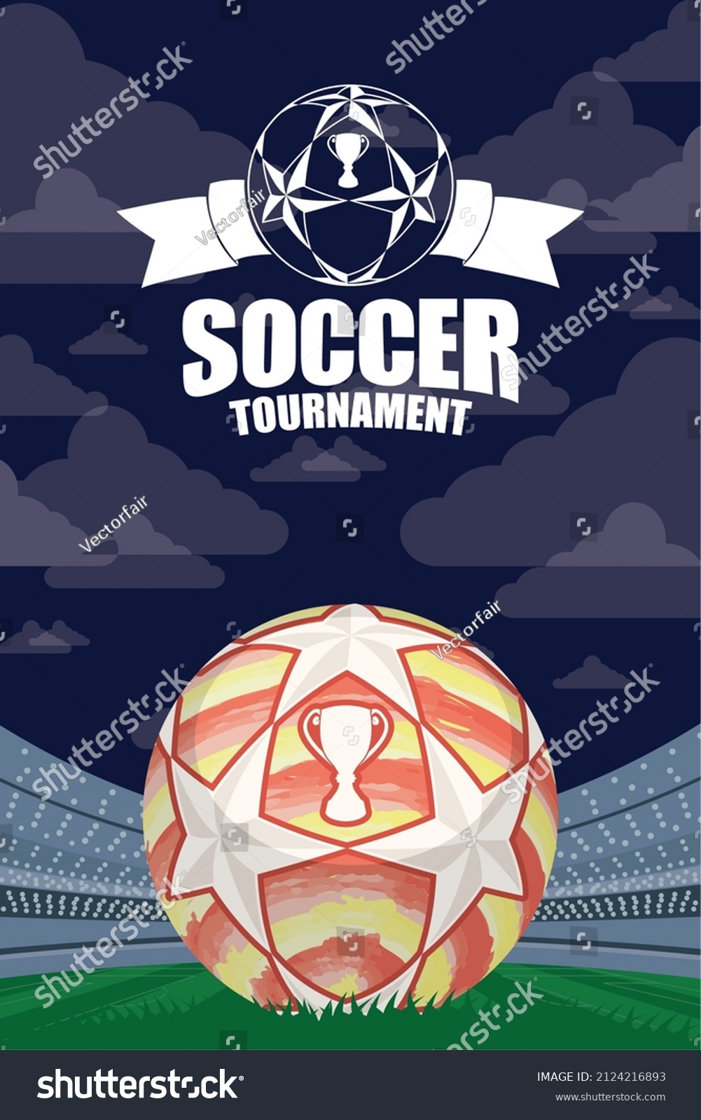 football soccer tournament sport poster