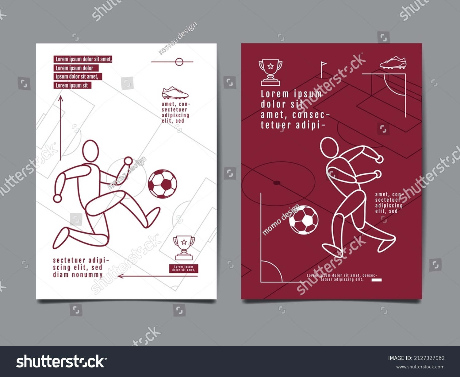 Football Tournament  Sport layout design   soccer   background Illustration.