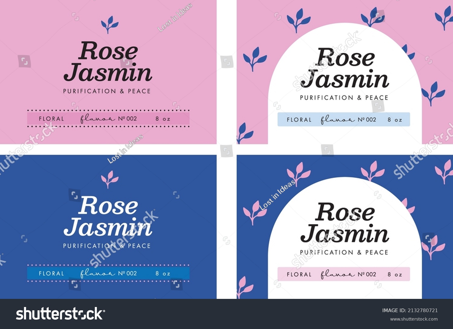 Candle Label Template Candy Pastel Colors  Minimalist Label Design  Packaging Label  Botanical  Lavender Candle  Label Sticker  Jasmin Candle  Floral  Floral Pattern  Trendy  Modern Template