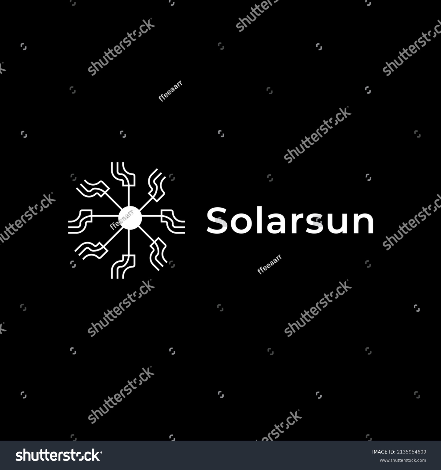 solar sun dot startup modern logo design