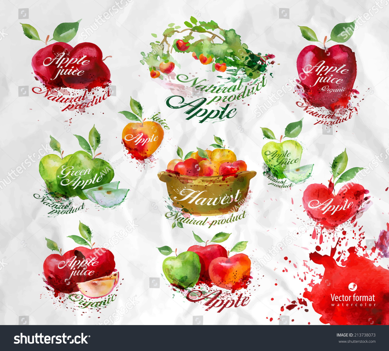 Apples.Vector format