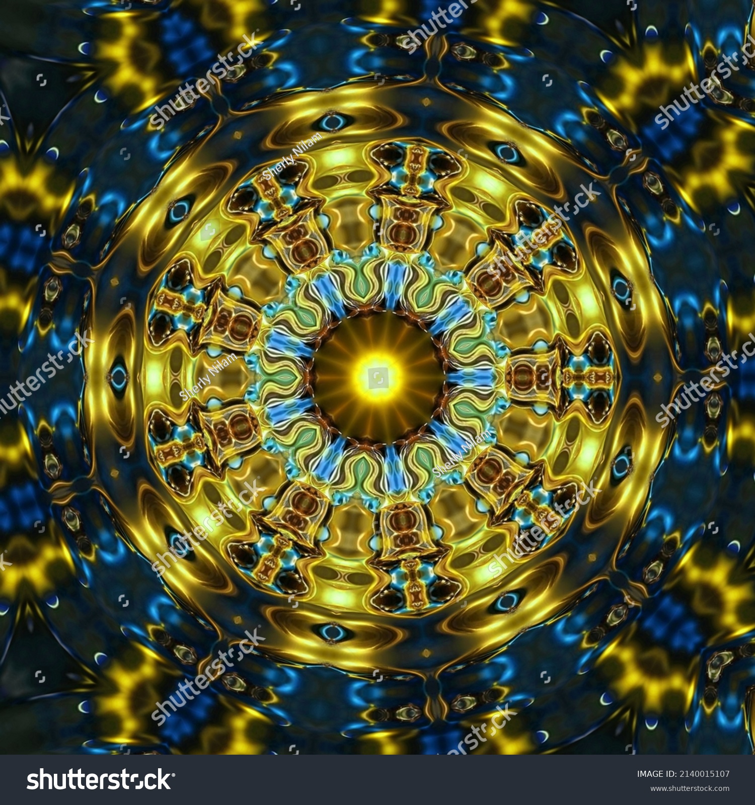 diamond texture and sparkling gold liquid