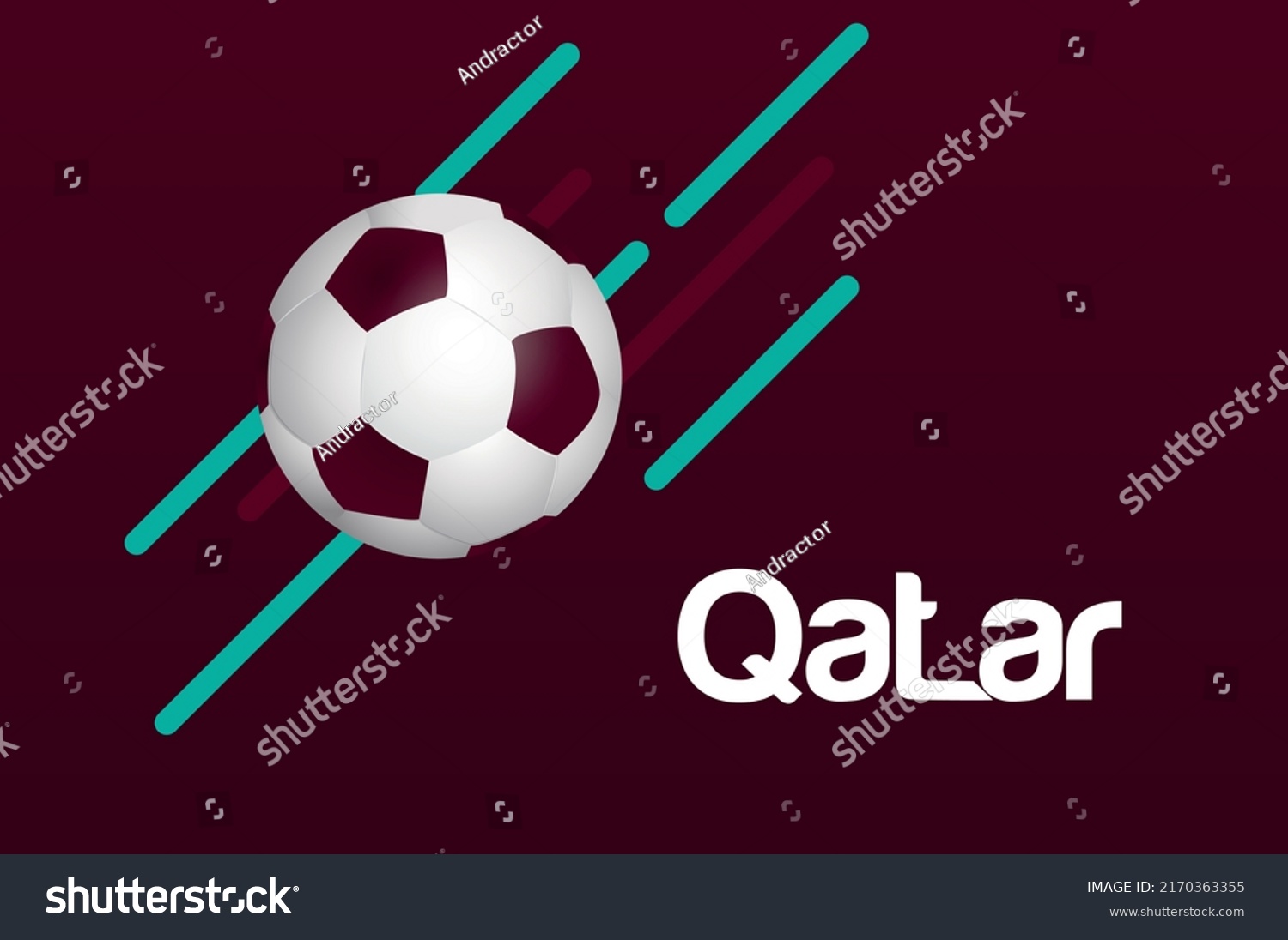 Poster for the football tournament. Vector graphics.