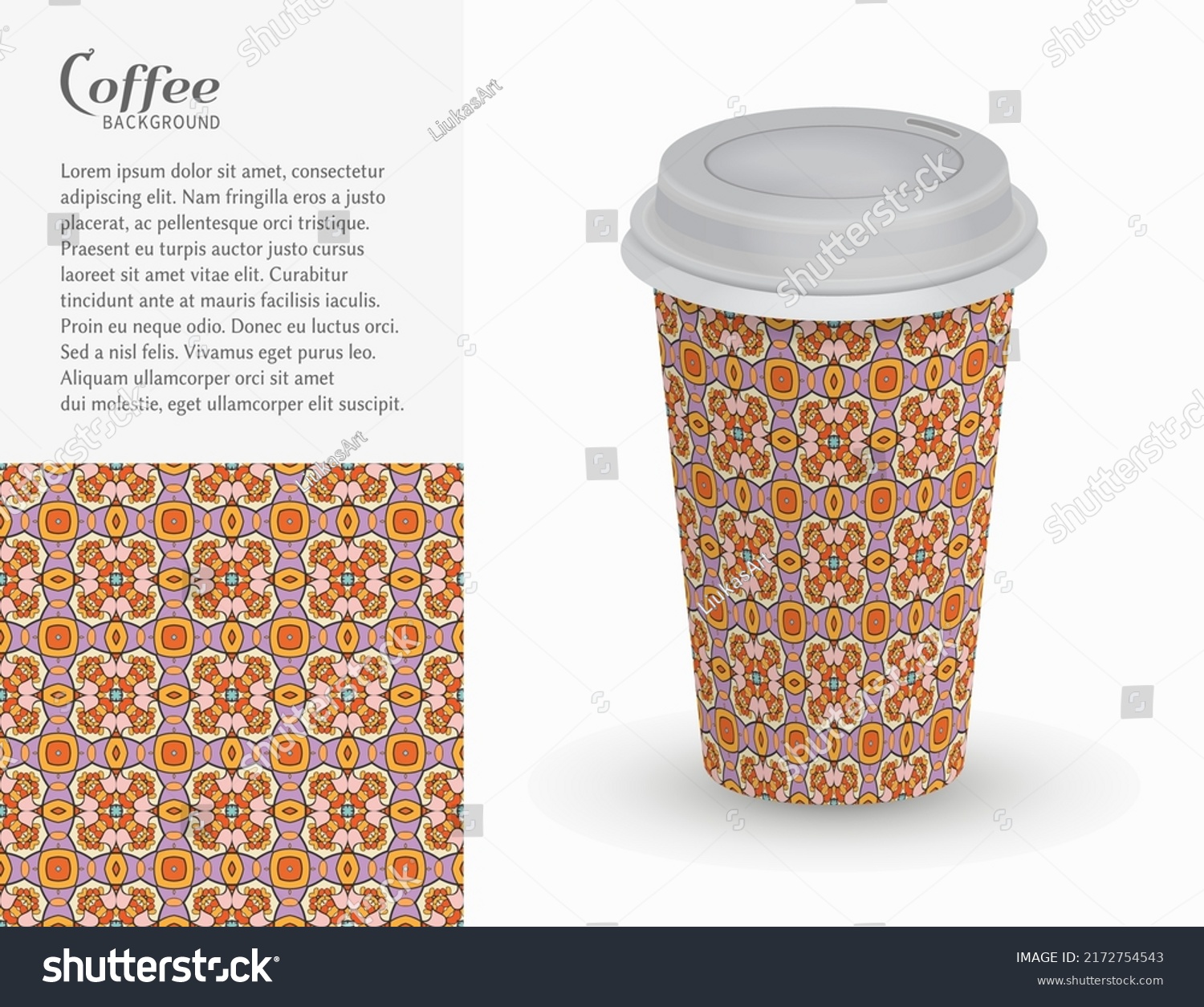 cardboard-paper-cup-of-coffee-with-ornament-and-seamless-geometric