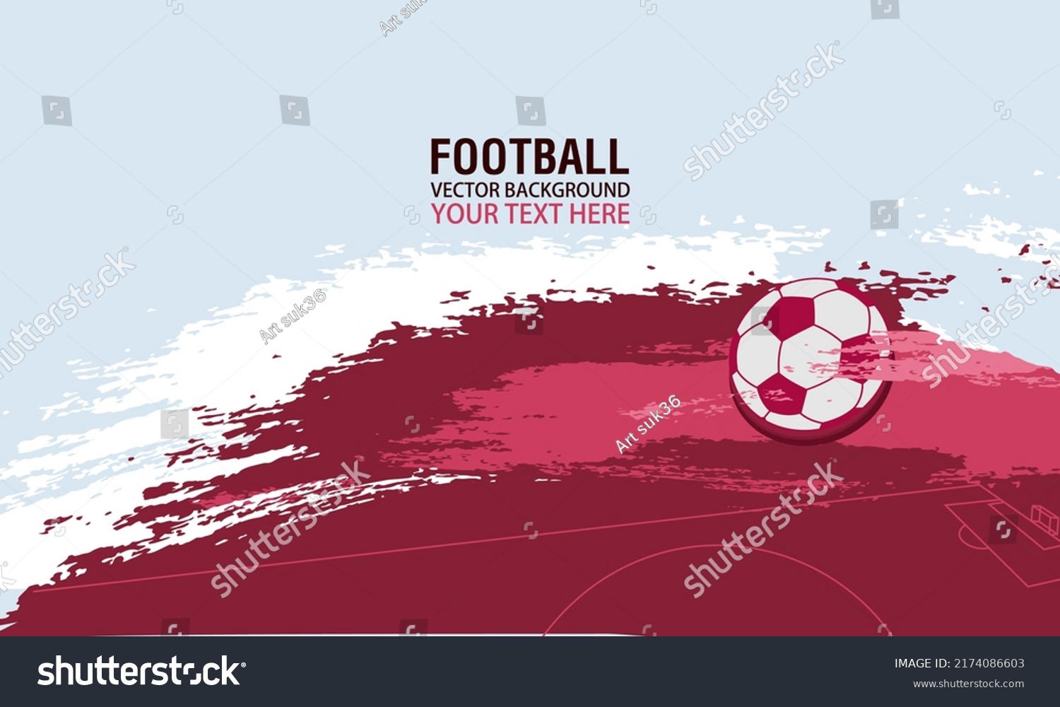 Football or soccer background in red colors  suitable for your project: websit se  poster  display  banner  brosur  templates and more. 