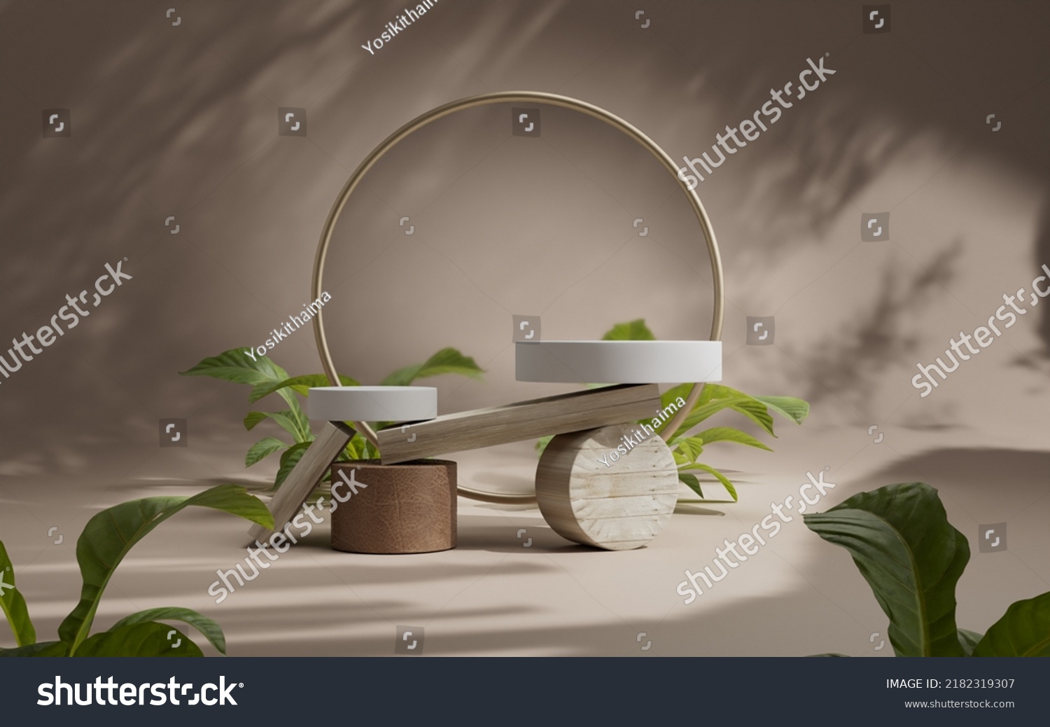 3d rendering abstract platform podium product presentation backdrop