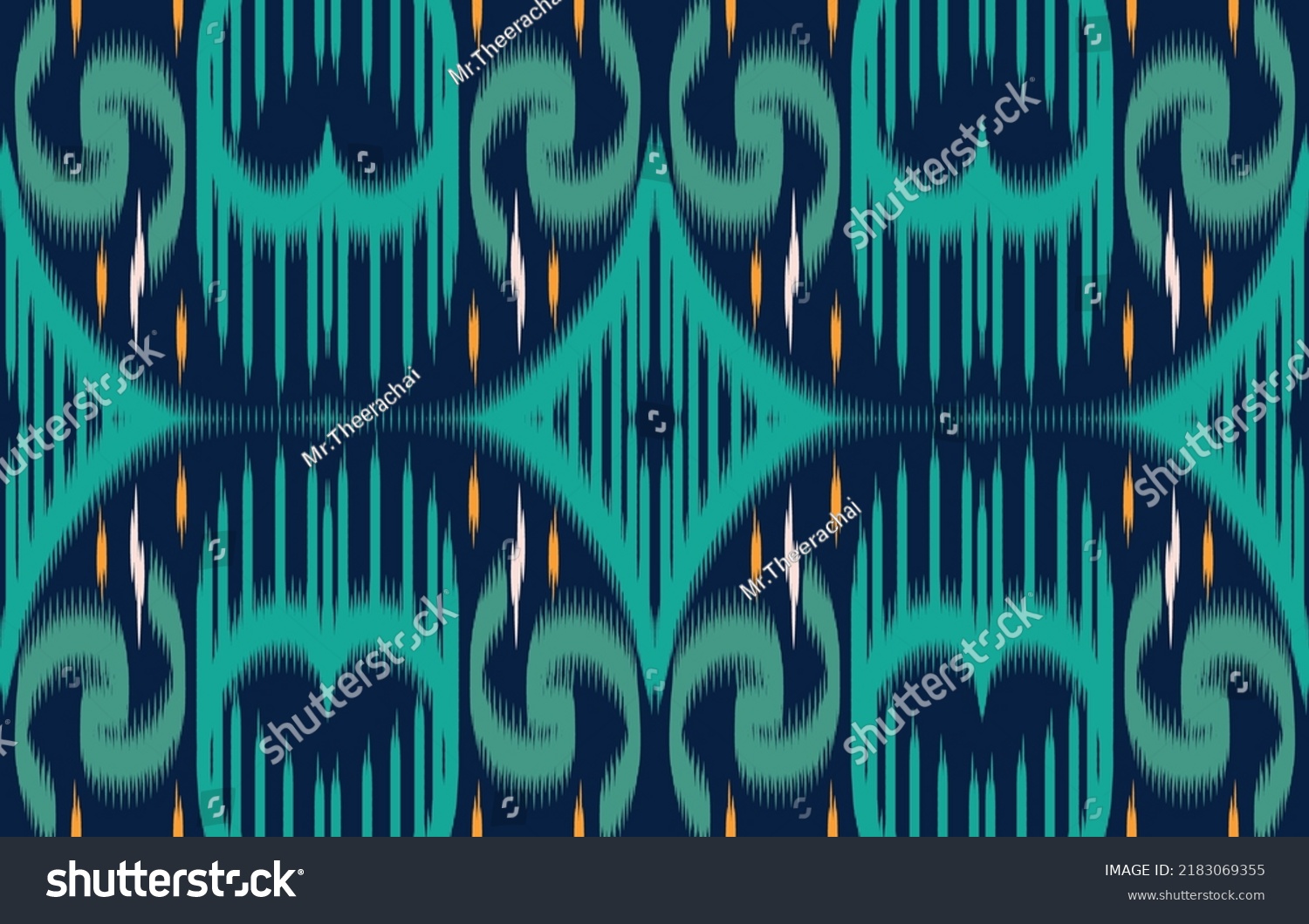 Ikat fabric ethnic tribal pattern art. Traditional ethnic geometric ...