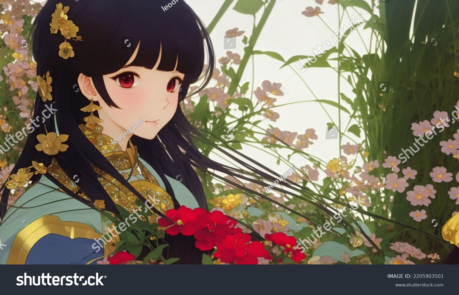 beautiful anime girl detailed illustration