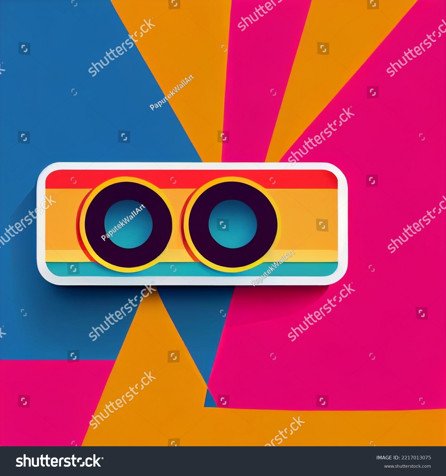 90s style Background Illustartion  Pop-Art Collection  Psychedelic 90s style