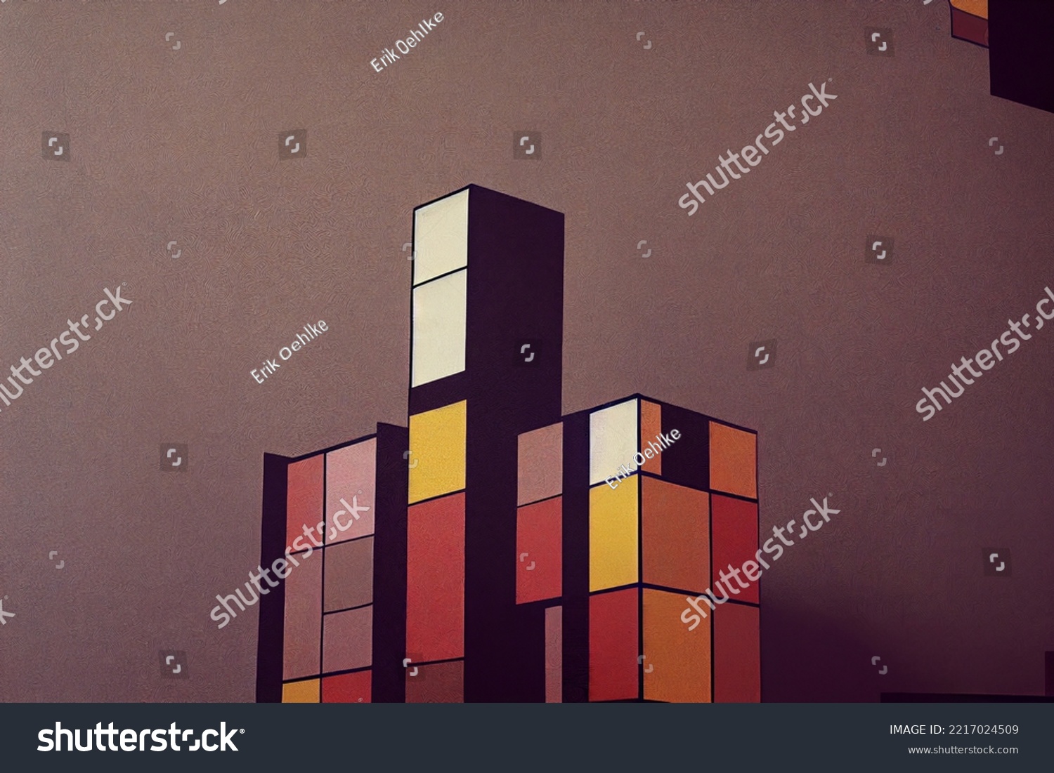 Abstract Shape Art 1970s and 80s inspired