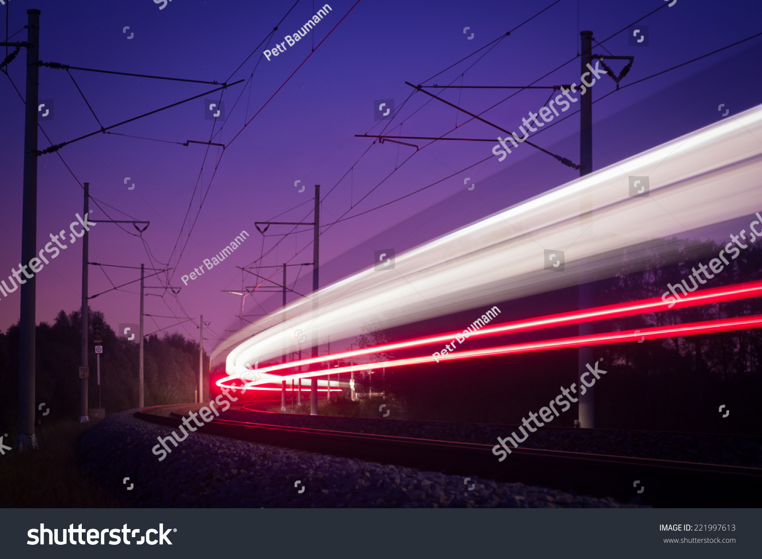 bright line passing night train