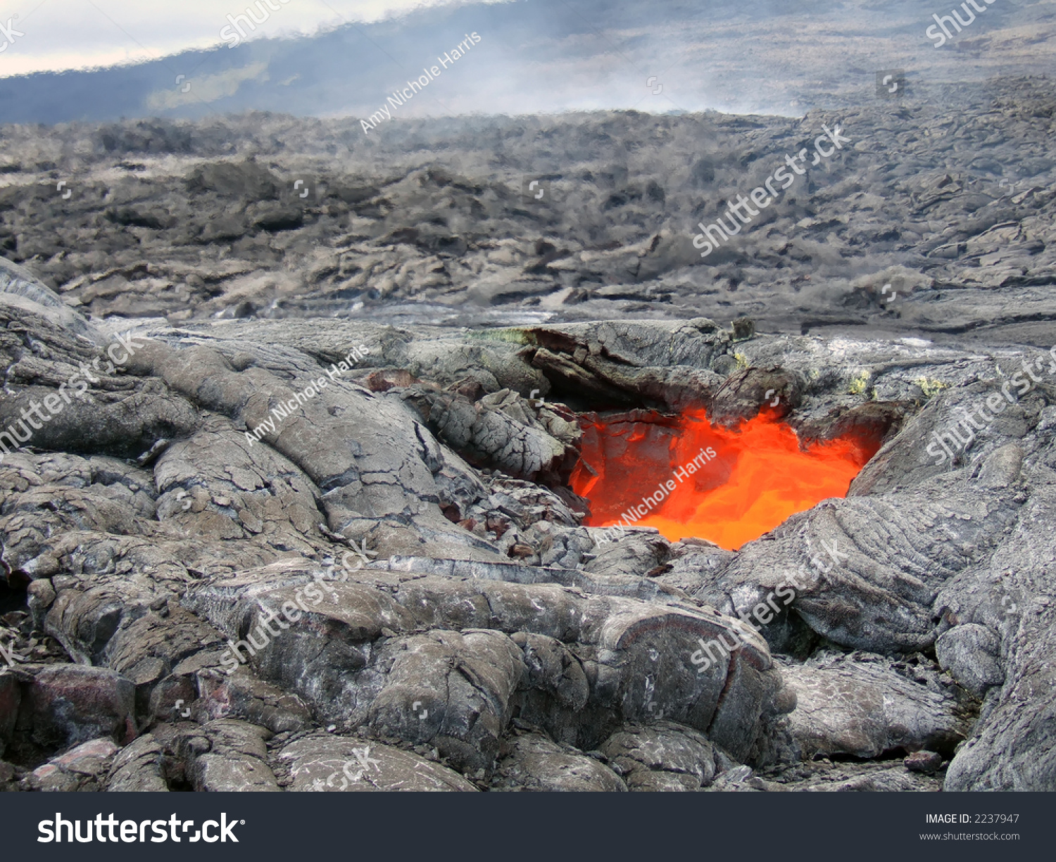 Lava skylight in Hawaii Volcanoes National Park