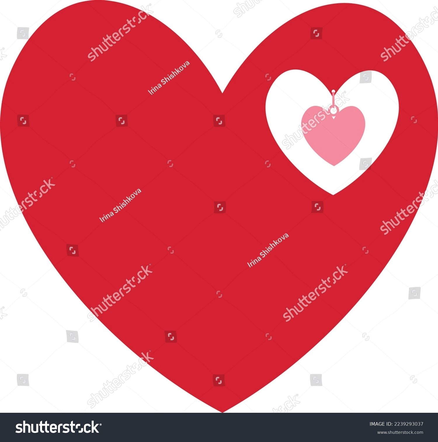 Valentines day hearts vector illustration	