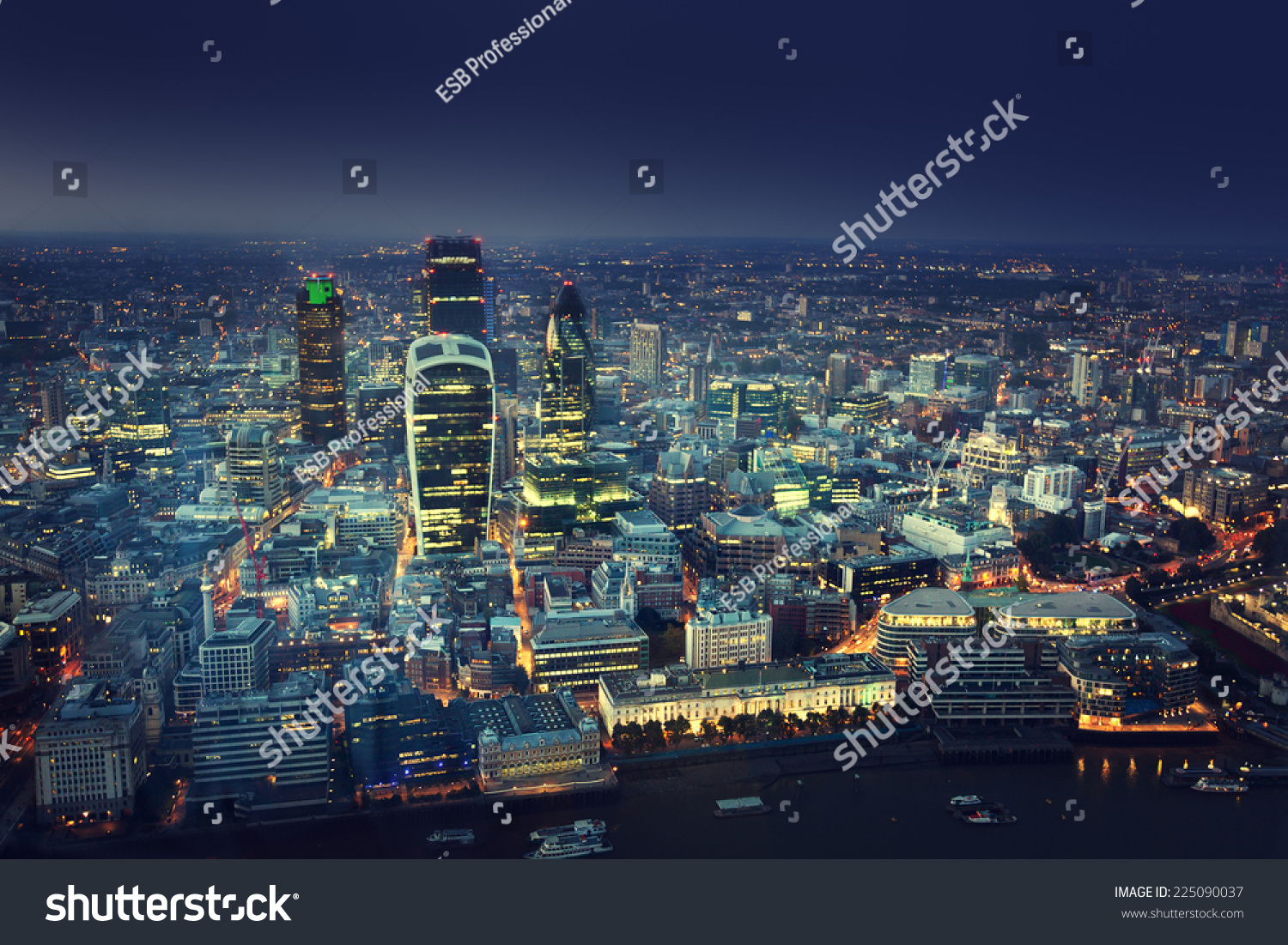 City of London At Sunset
