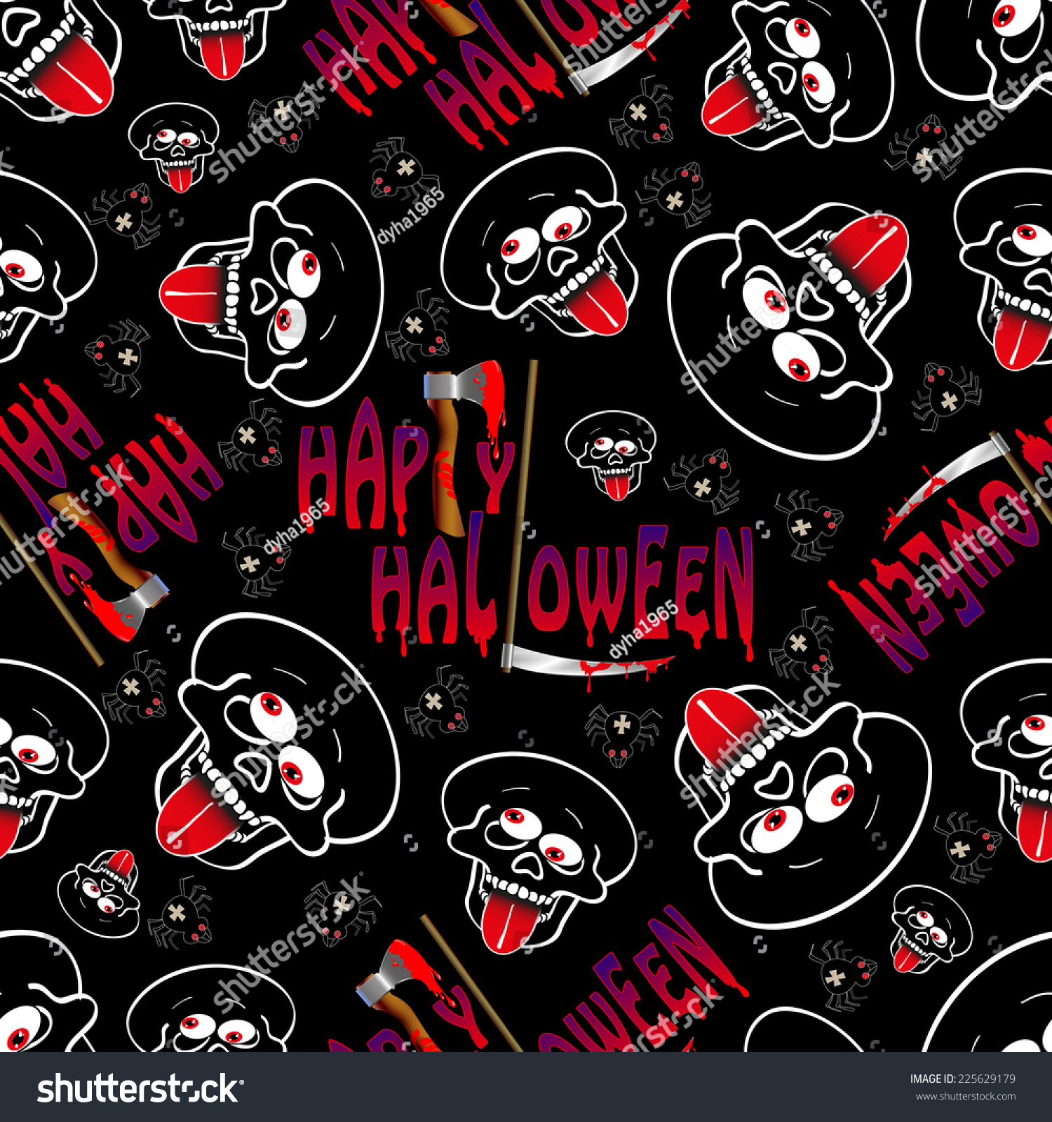 halloween holiday seamless background