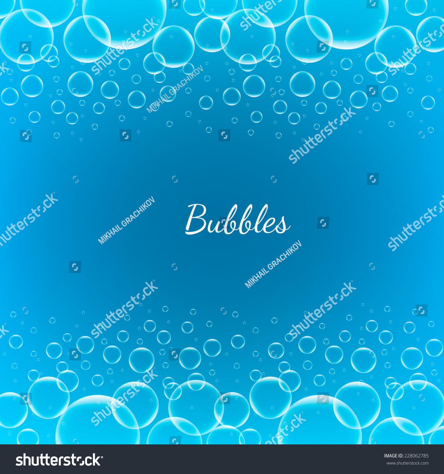 Abstract Creative concept vector shiny transparent bubbles for Web and Mobile Applications isolated on blue background  aqua art illustration template design  business infographic and social media.