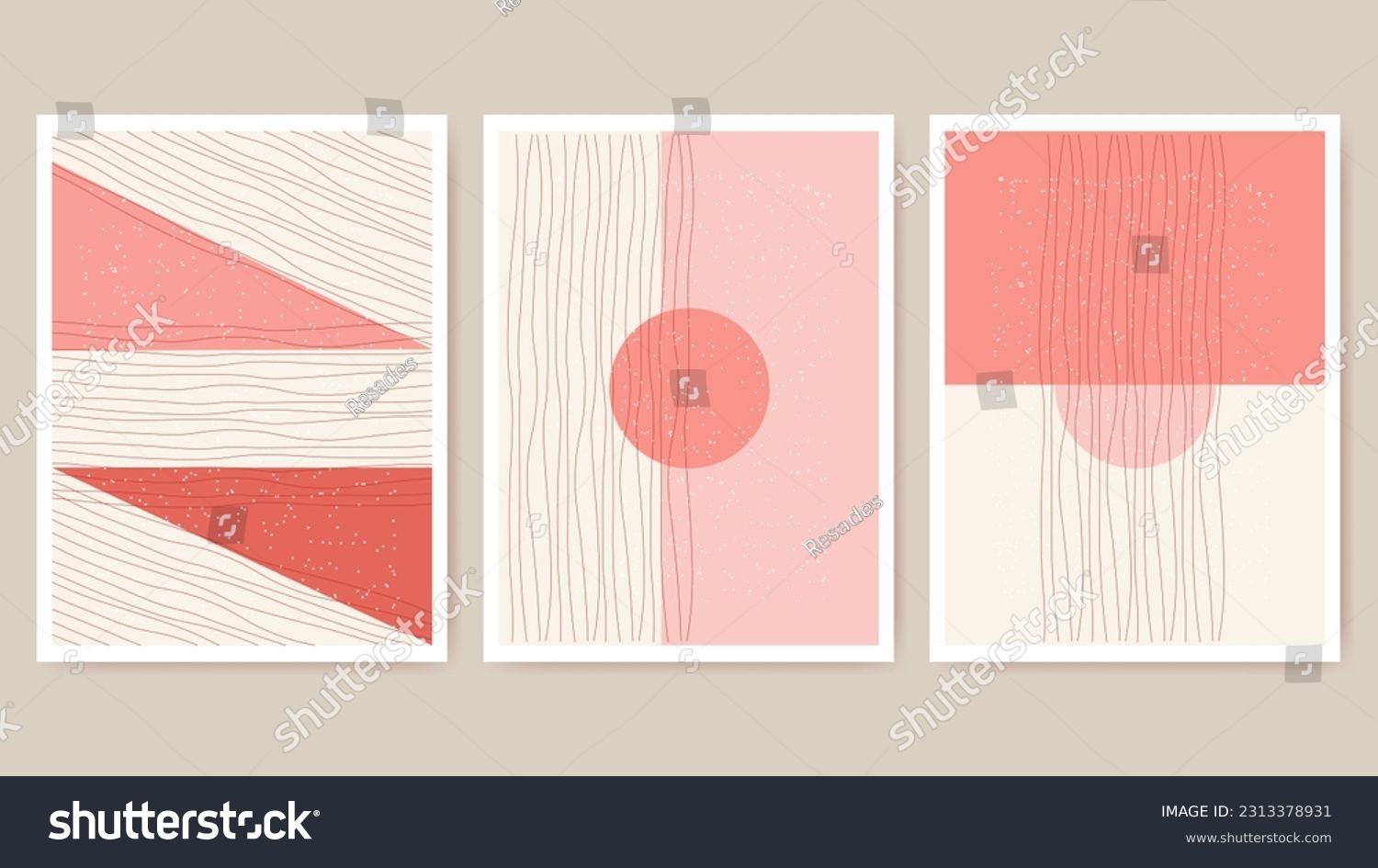 Creative minimalist abstract wall art. Design for wall decoration  postcard  poster or brochure  Modern Poster Art. Abstract Wall Art. Digital Interior Decoration Art