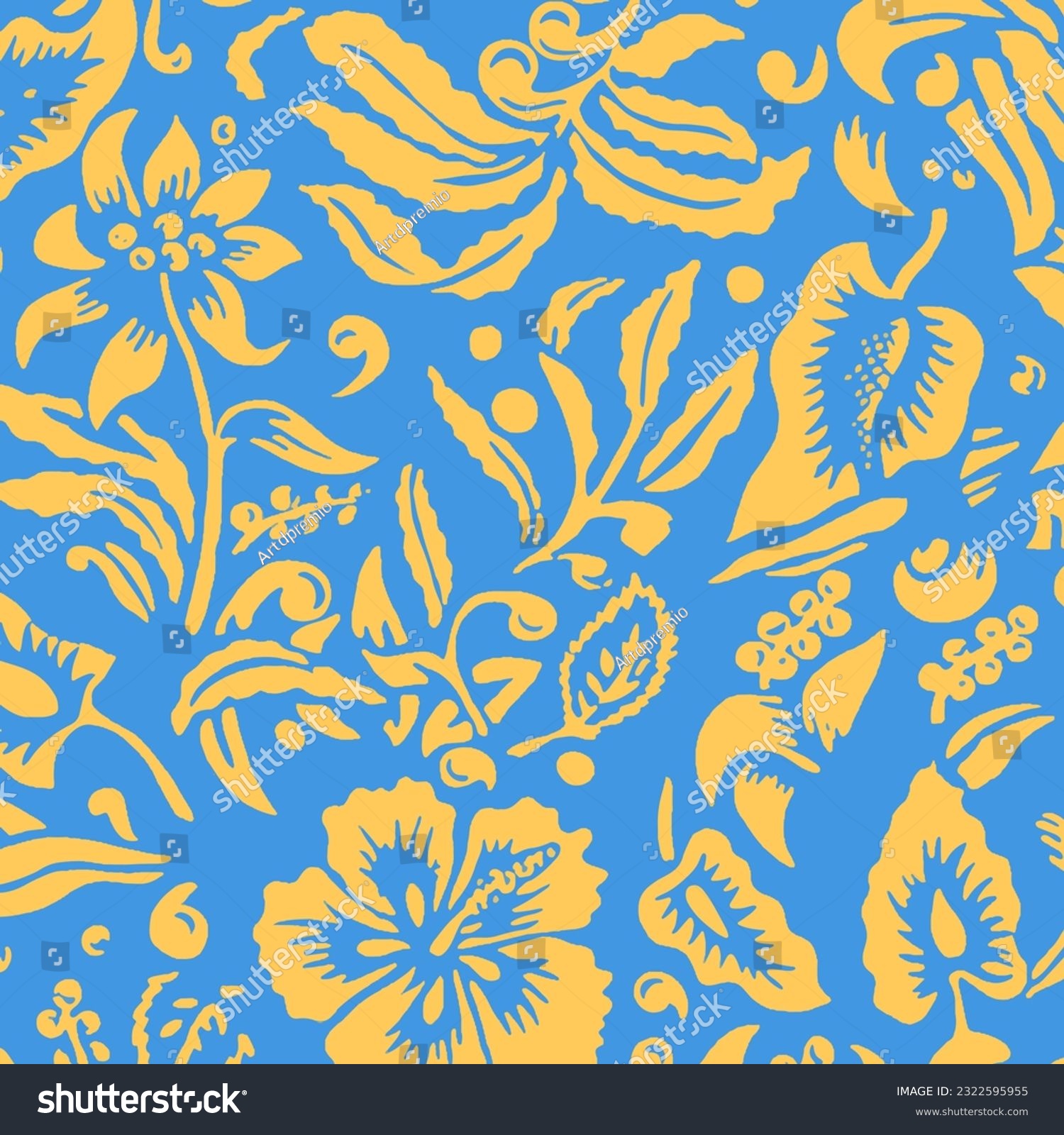 Hawaian and floral beach abstract pattern suitable for textile and ...