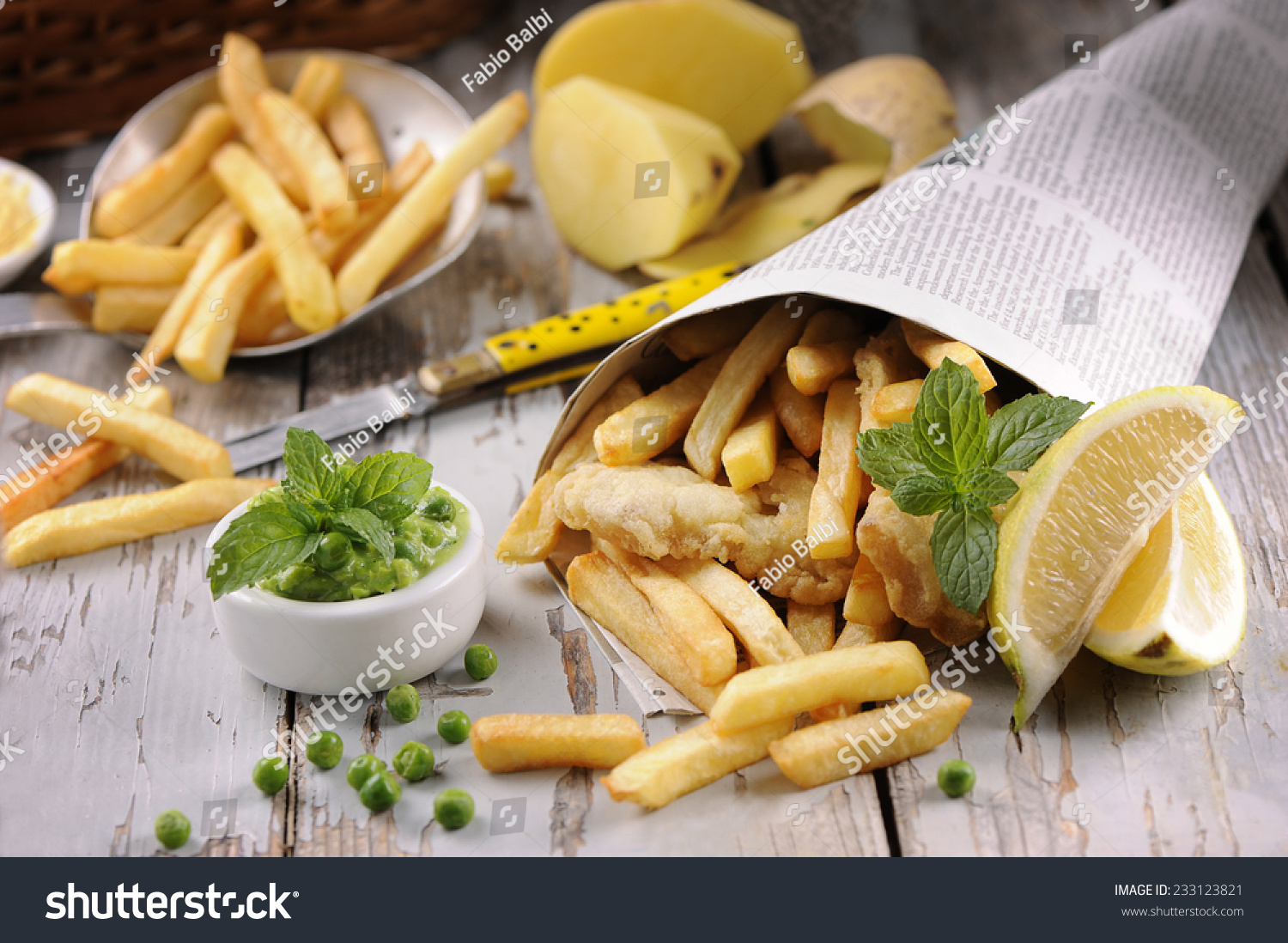 Fish & Chips served in the newspaper  