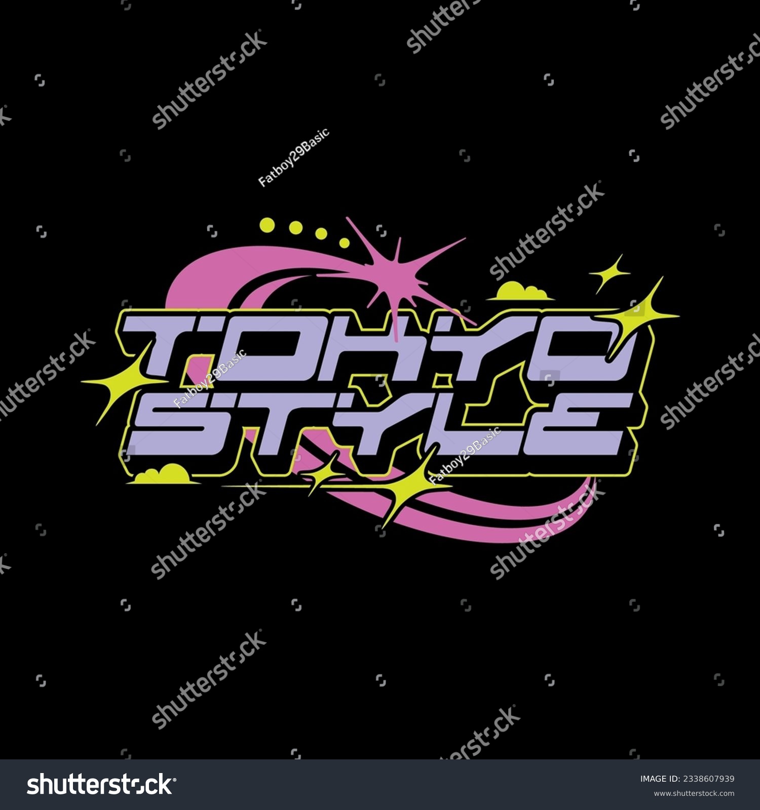 Tokyo japan y2k streetwear t-shirt slogan typography style logo vector icon design illustration. Poster  banner  clothing  slogan shirt  sticker  badge  emblem