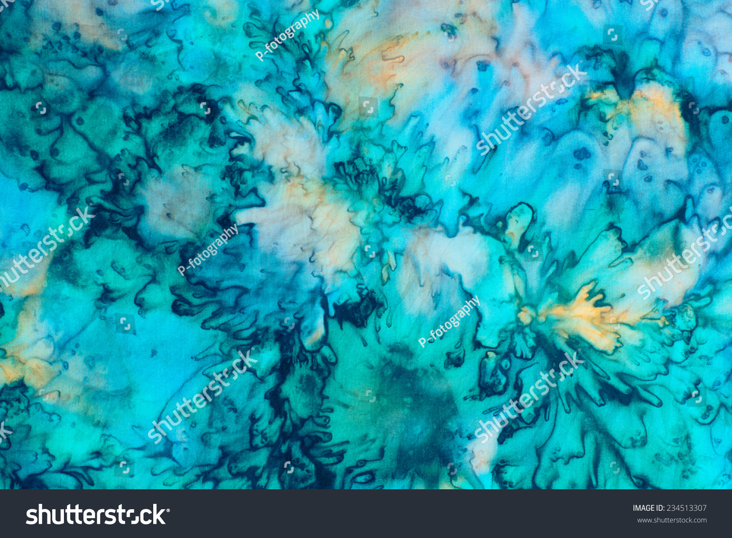 colorful abstract background tie dye techniqe on silk fabric 