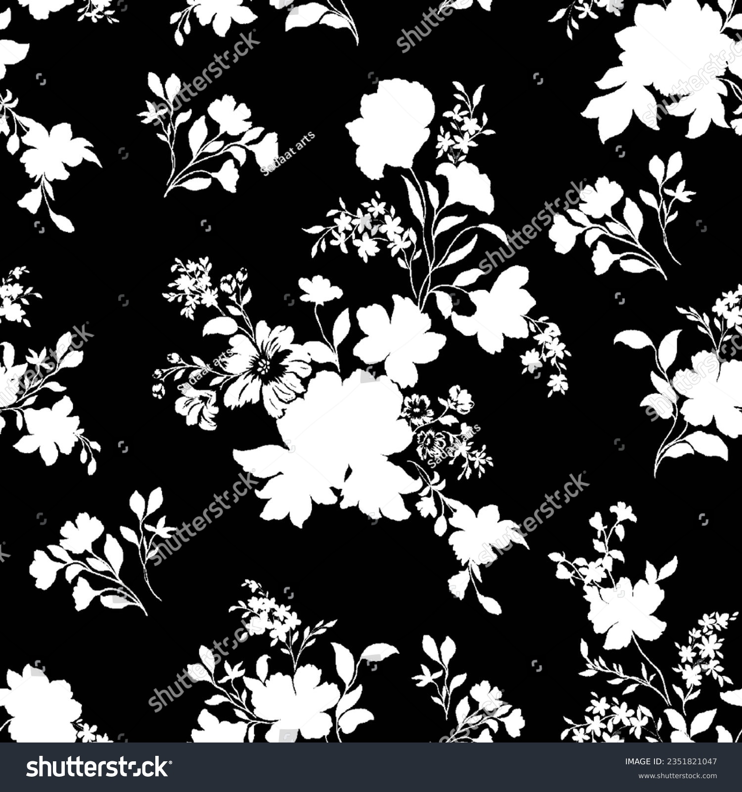 Allover design pattern ornament single color design