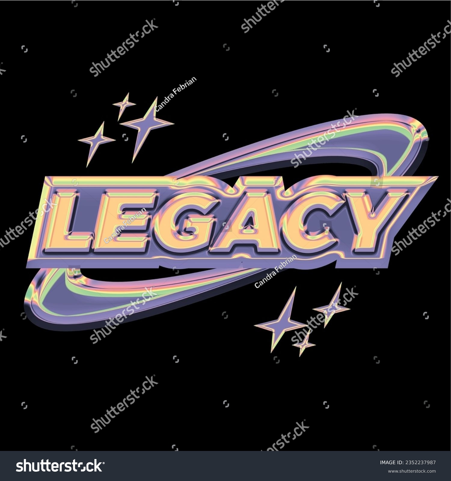 LogoType of chrome elements for design poster  streetwear in Y2K style. Vector abstract logo in futurism aesthetics. 3d
chrome effect