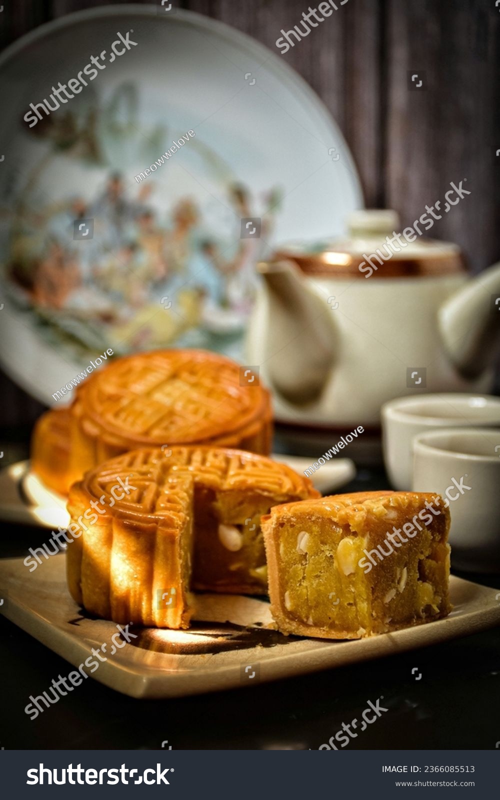 Moon cake  chinese style Mid-Autumn Festival