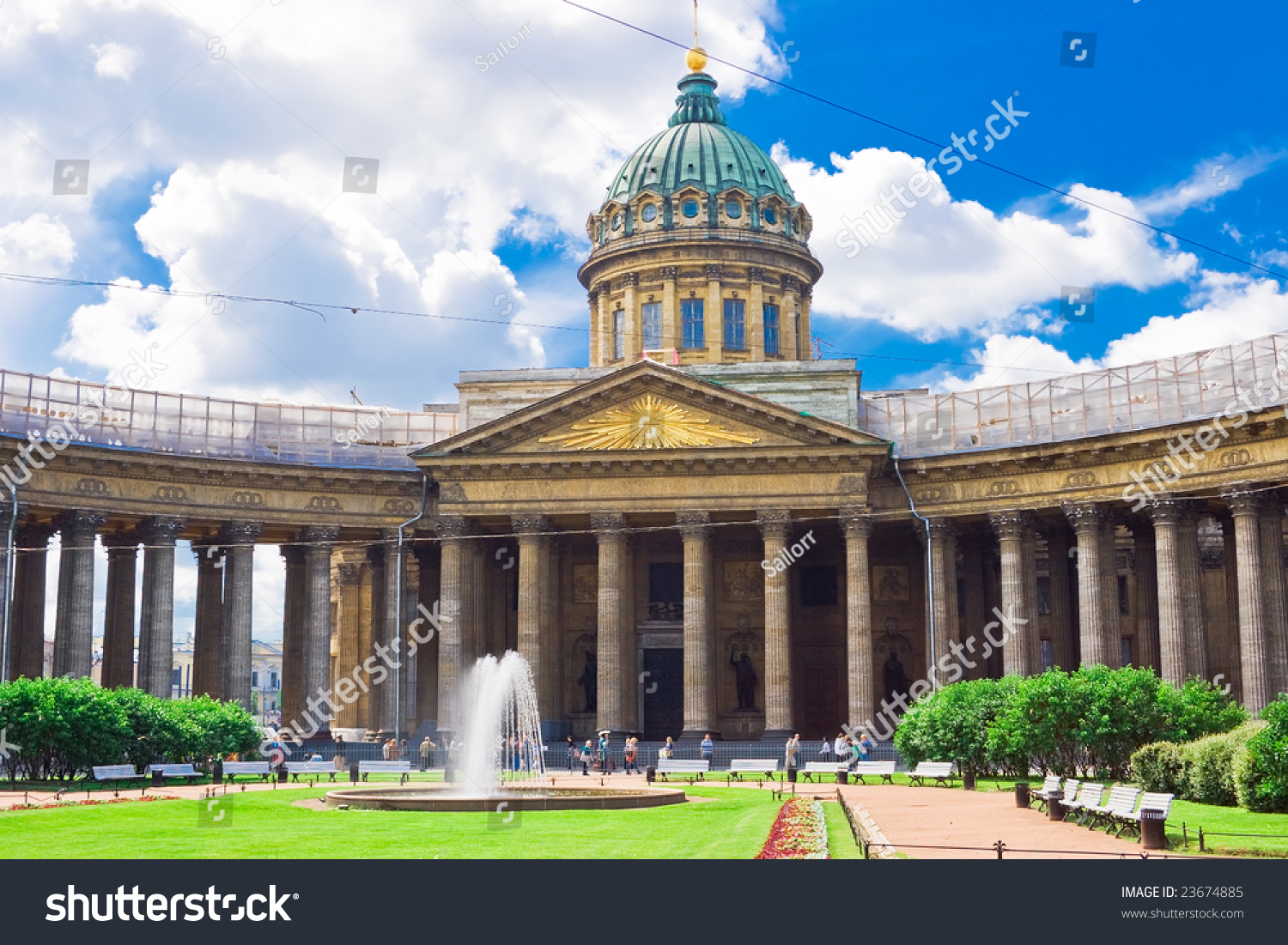 Kazan Cathedral or Kazanskiy Kafedralniy Sobor in Saint Petersburg