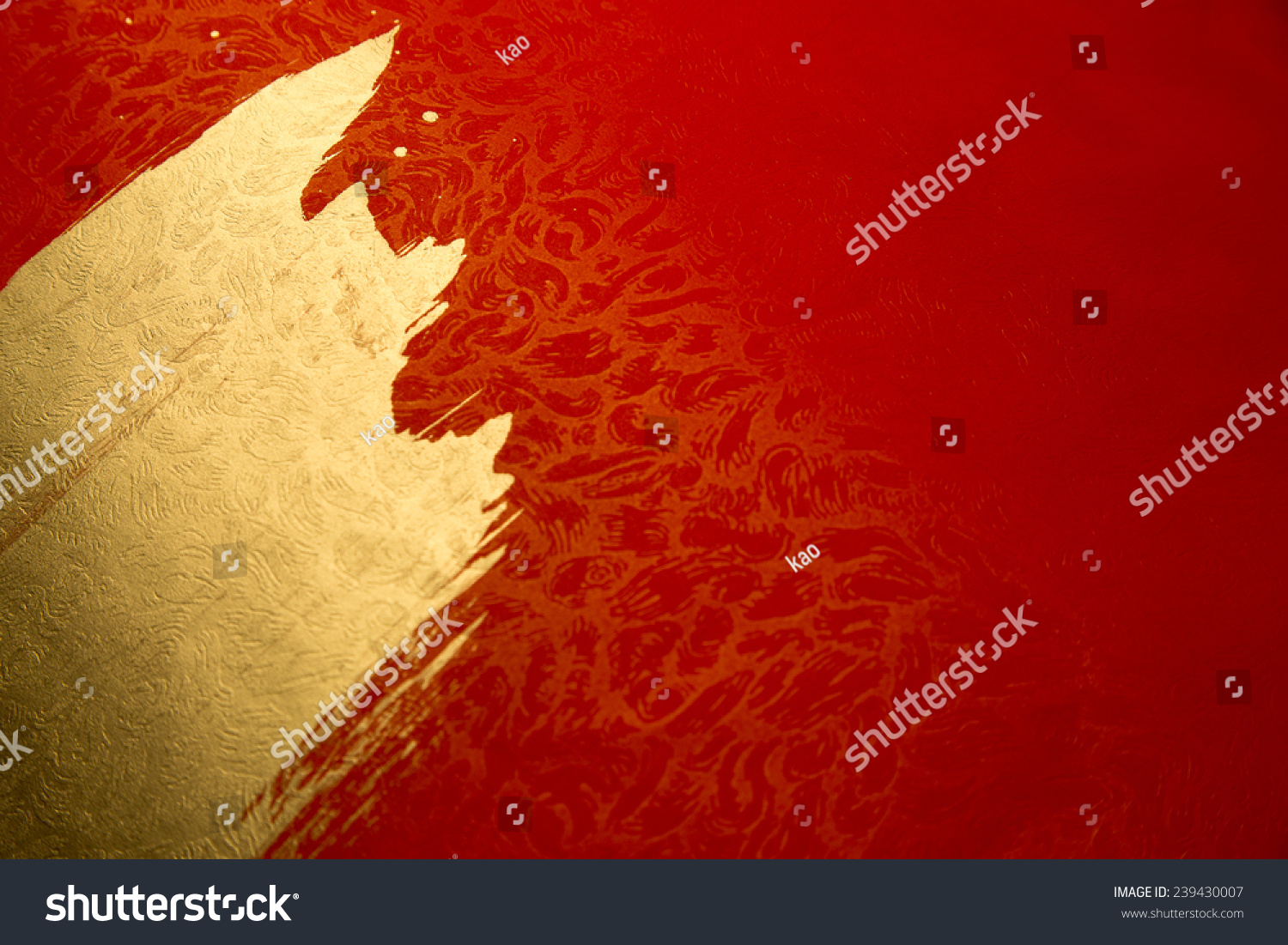 中国金墨水 /红纸