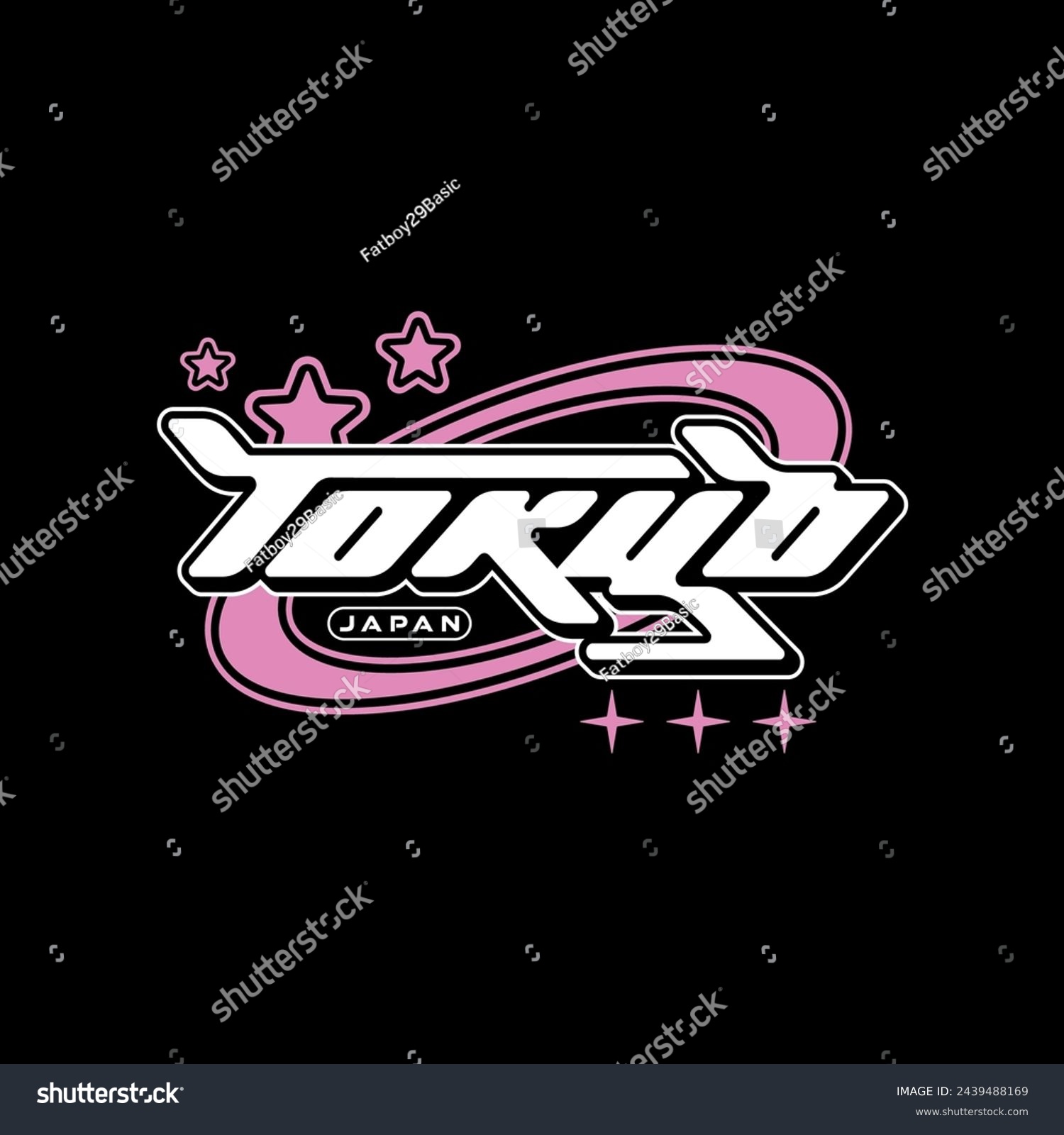 Streetwear tokyo japan y2k colorful quotes slogan typography vector design icon illustration. Clip art  print  poster  banner  fashion  slogan shirt  sticker  flyer