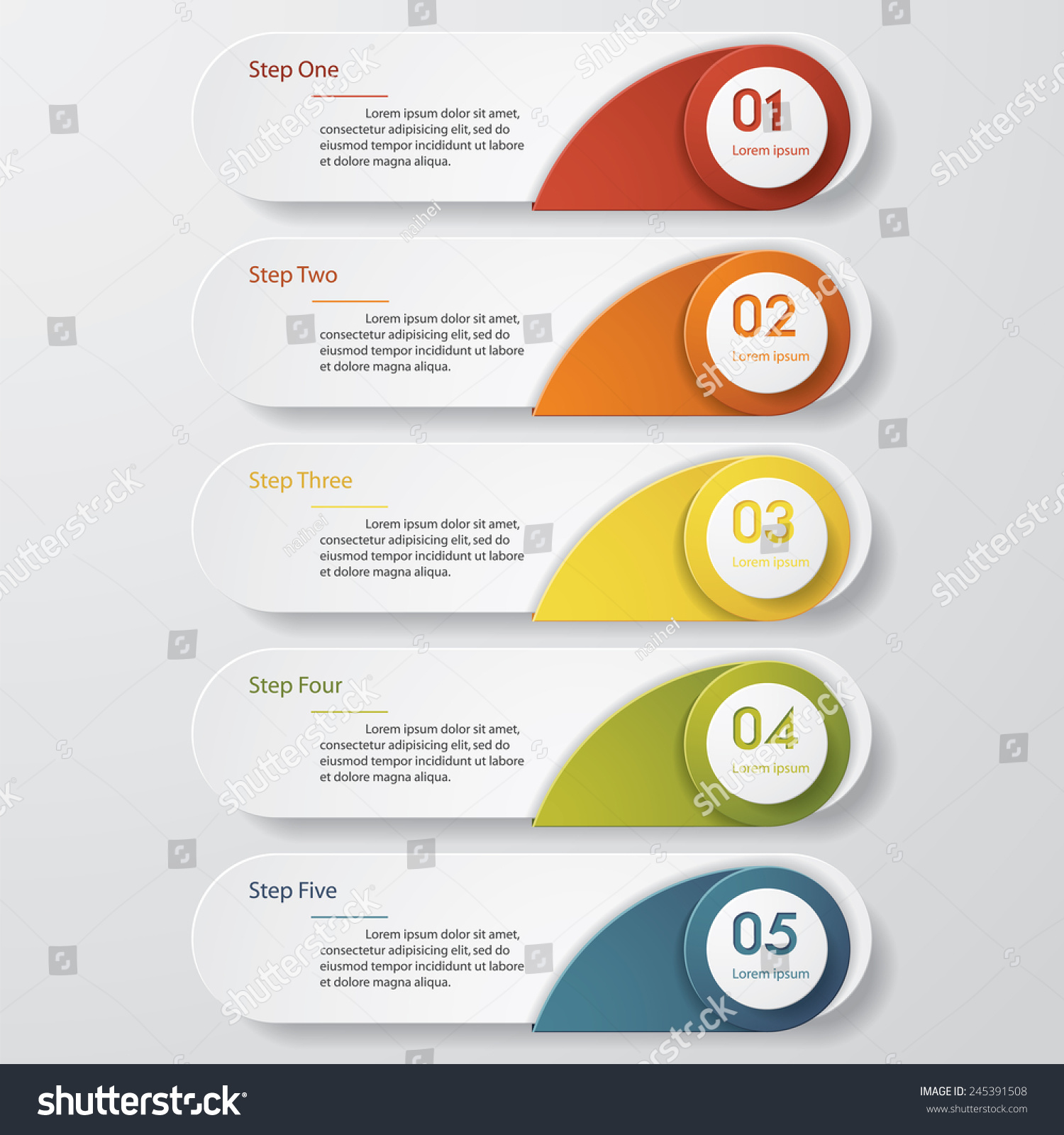 Design clean number banners template/graphic or website layout. Vector ...