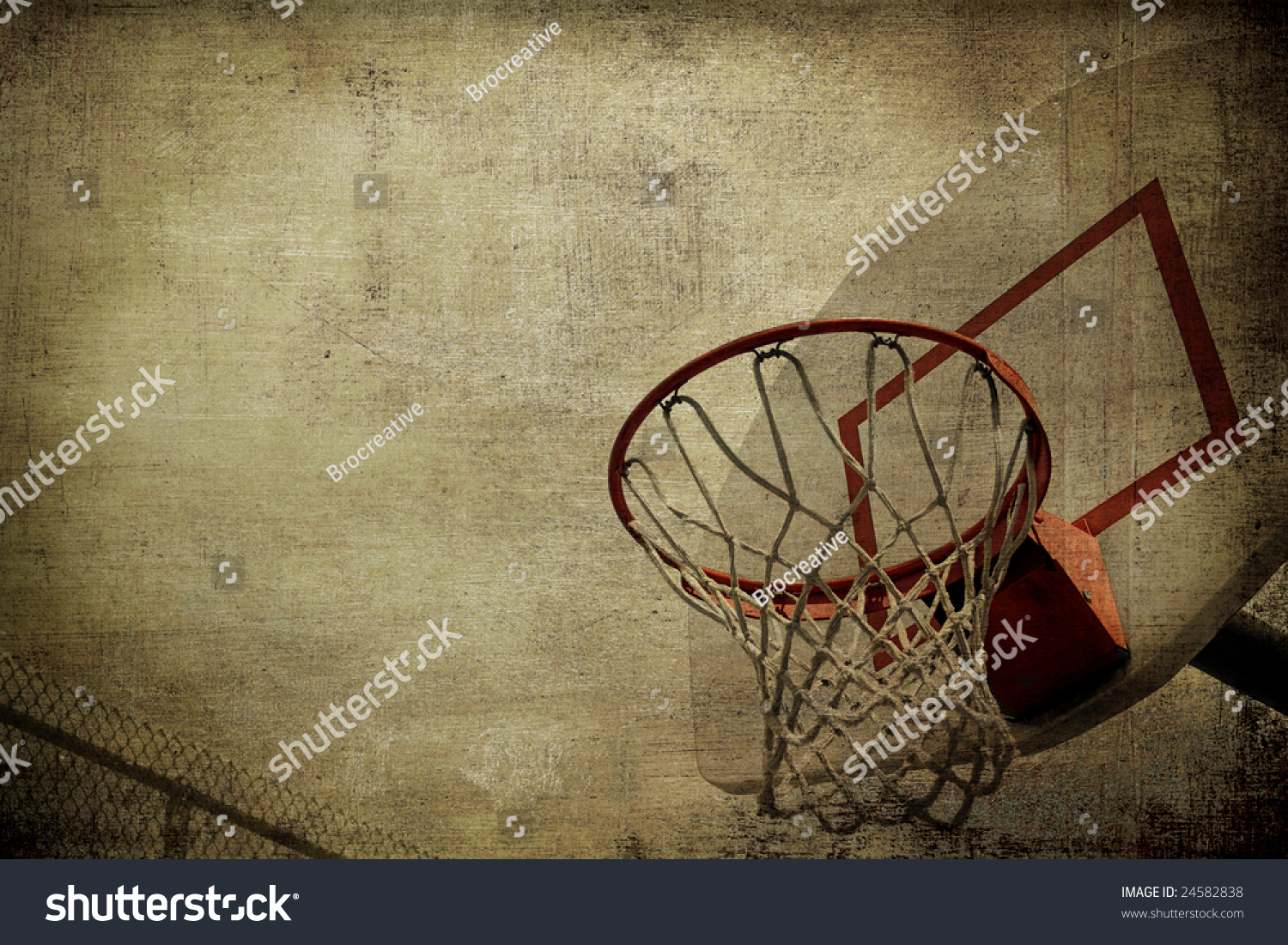 Basketball Basket Grunge