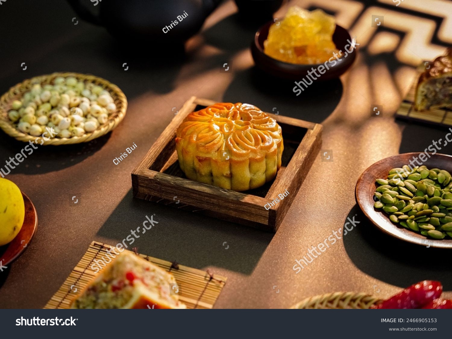 Traditional moon cake China Vietnam