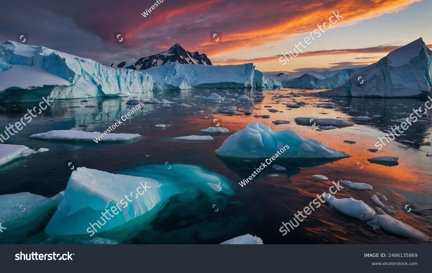The Arctic's twilight glow on ice: Ephemeral beauty signals climate's poignant shifts